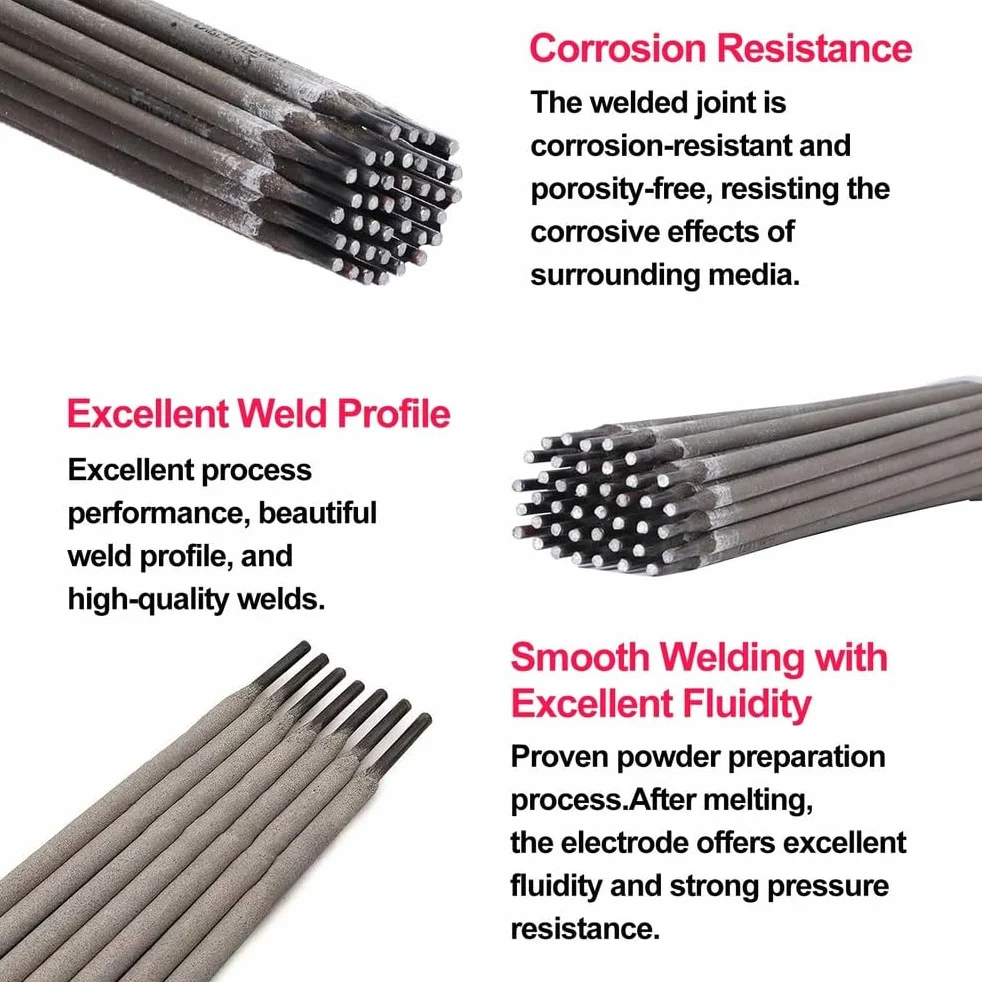 Electrodos De Soldadura E6011 De Acero Macizo De 1 Kg. Alta Potencia De Arco Y Penetración Profunda. Excelentes para Soldadura De Raíz Y Cordón En Tuberías,Diameter 3.2mm