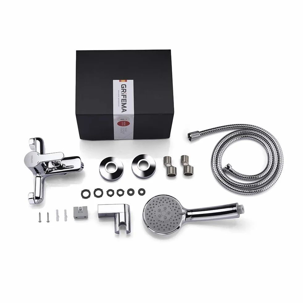 GRIFEMA G13003 Grifo para Bañera y Ducha Plateado