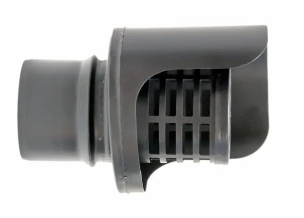 SOMBRERO ANTILLUVIA HORIZONTAL EXOJO PARA ESTUFA PELLET VITRIFICADO (80 Milímetros Diámetro)