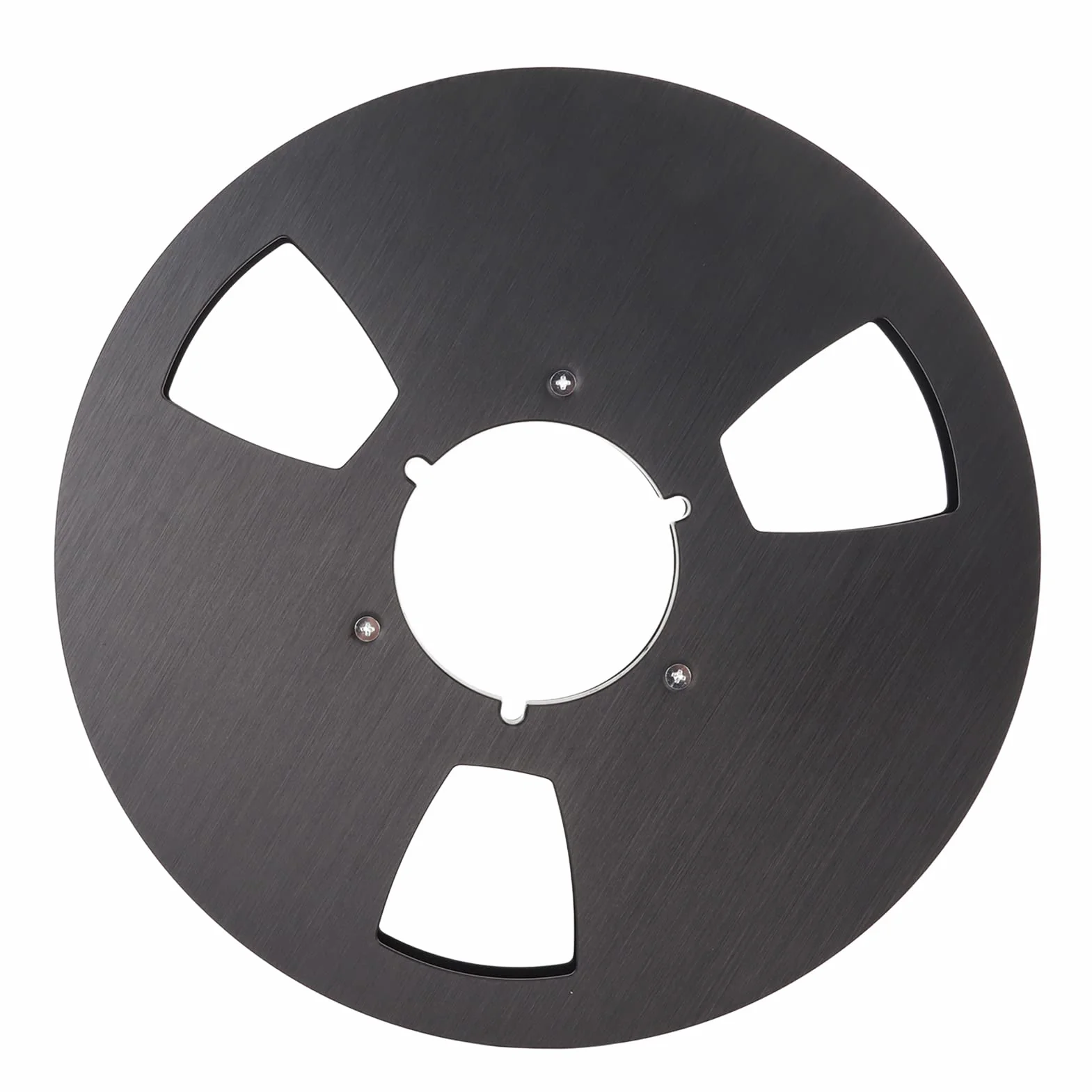 1 Uds. Carrete de Cinta Vacío de 1/4 10 Pulgadas, Carrete Abierto Cinta de Audio Carrete Vacío Carrete de Aluminio Grifo Ereel para Nab Reel. (Negro)