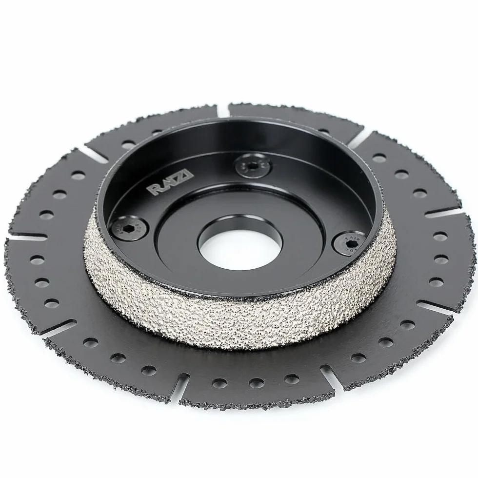 Raizi Disco de biselado de 125 mm para tubo de KG, HT, PVC y PP
