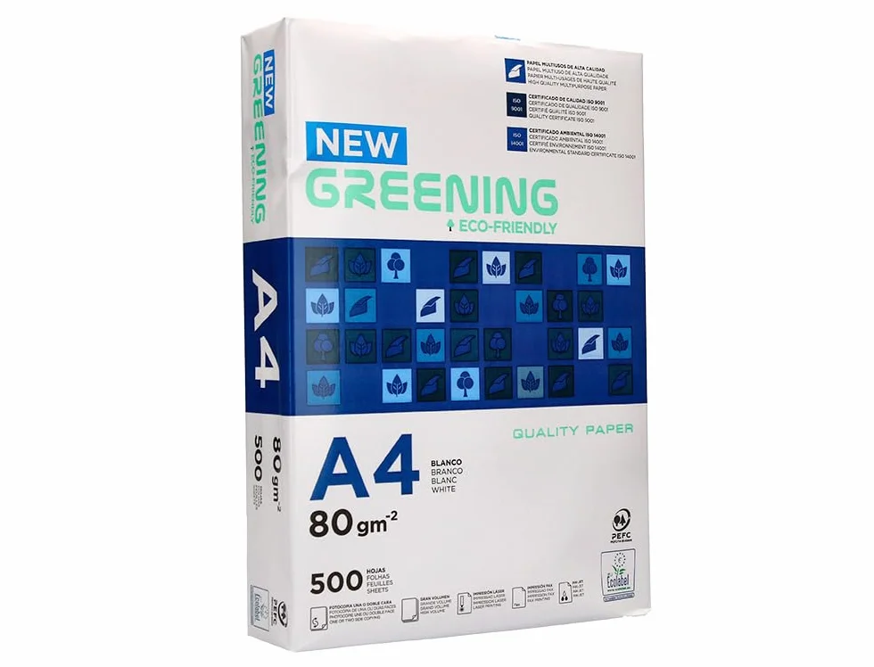 Liderpapel Greening Papel Fotocopiadora A4 80 Gramos 500 Hojas