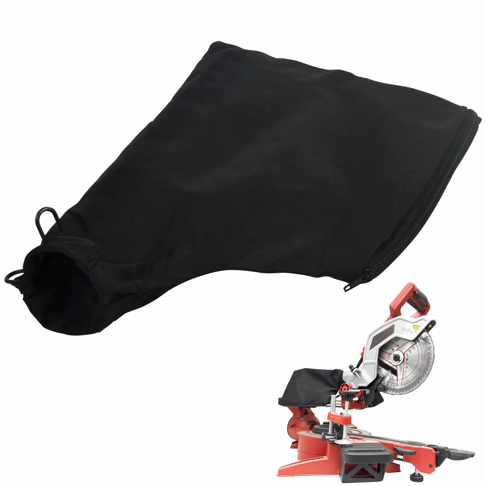 Volumoon Bolsa de Polvo para Sierra Ingletadora 255, Colector con Cremallera y Soporte