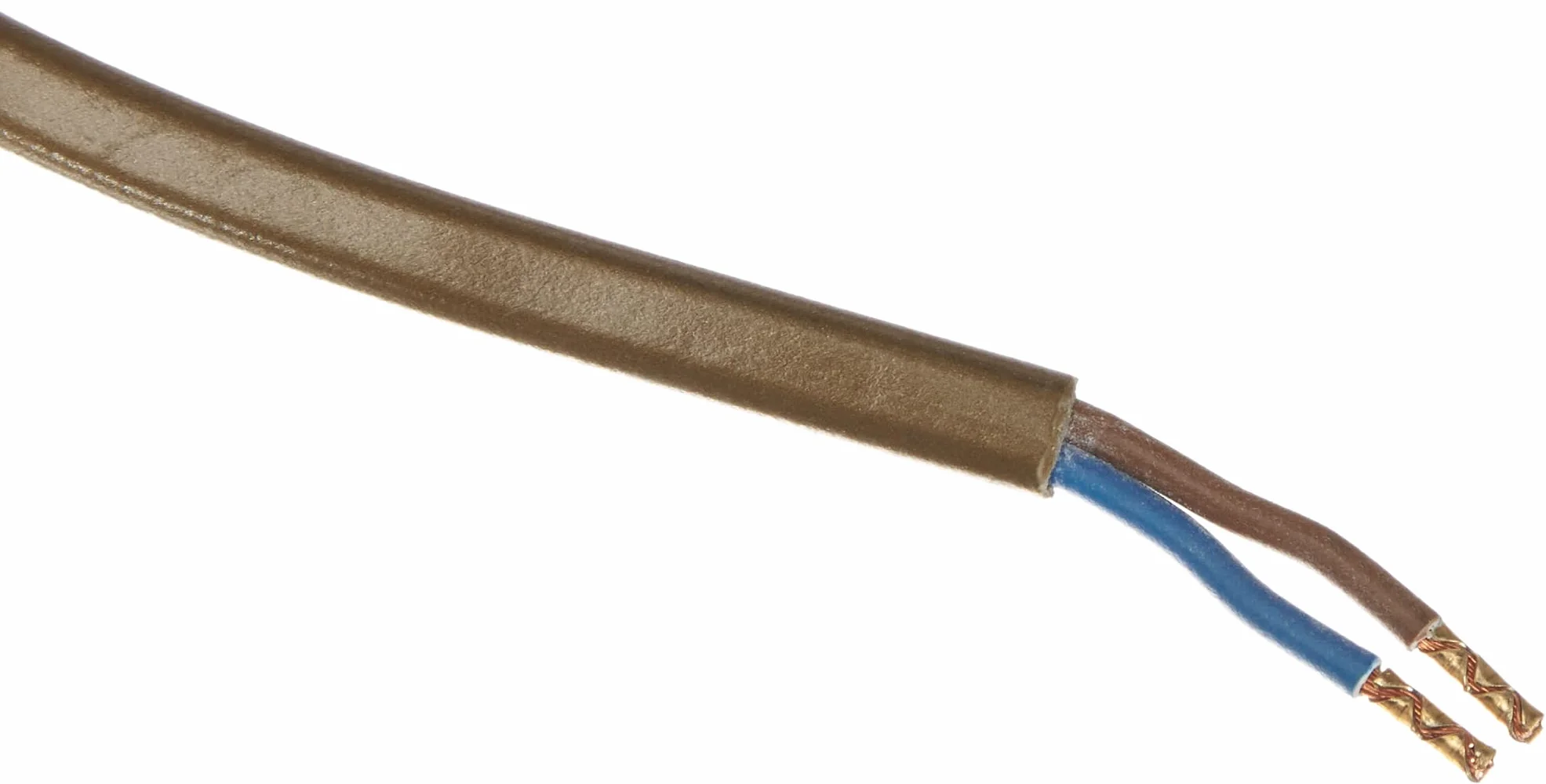 Electraline 70528 Kabel z wtyczką i przełącznikiem 1,5 m, złoty
