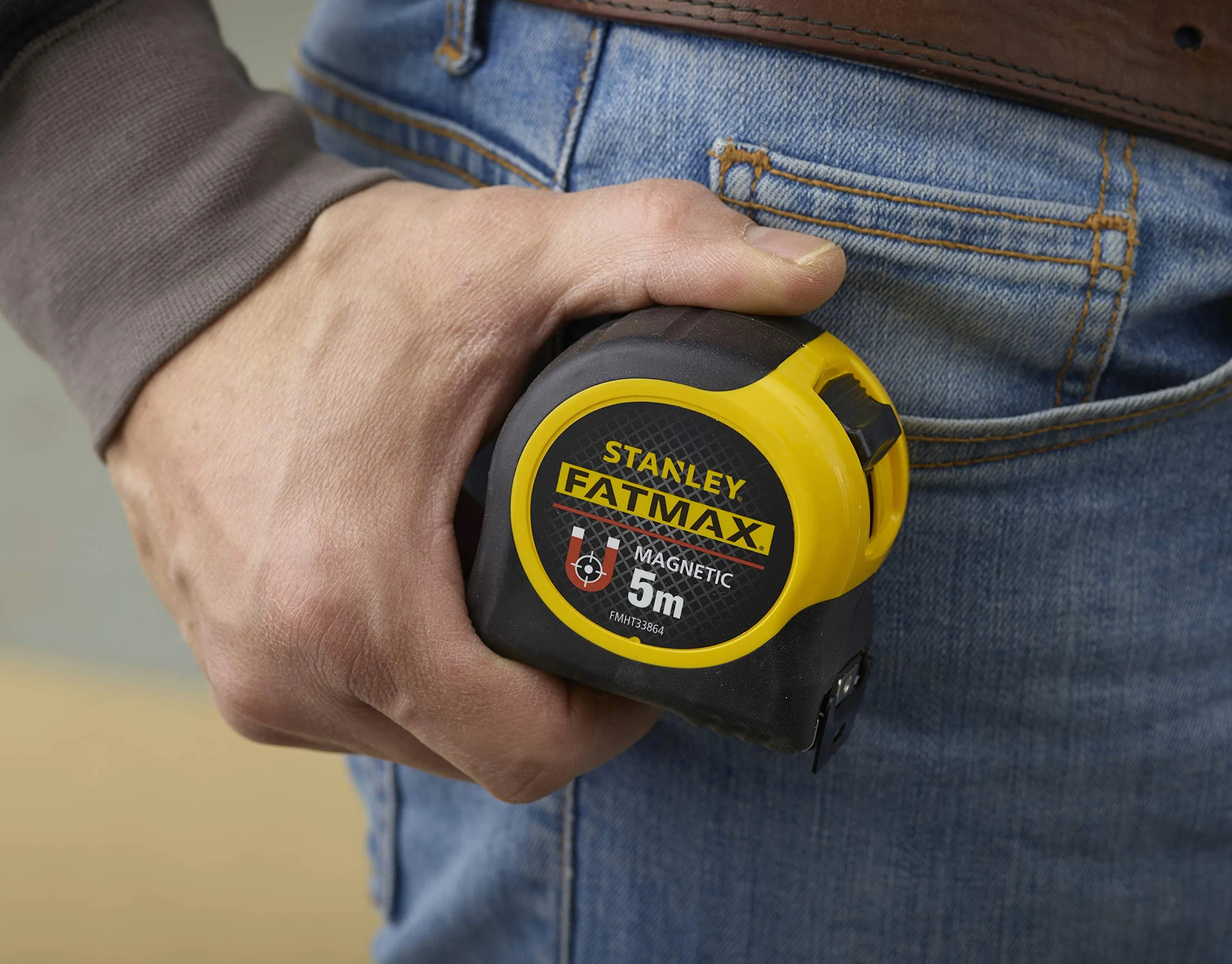 STANLEY FATMAX Flexómetro Blade Armor Classic Magnético 5m 32mm Cinta Ancha Blindaje Termoplástico Mylar