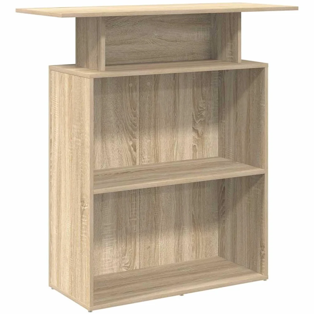 vidaXL Mostrador de recepción Roble Sonoma 100x40x104 cm Madera de ingeniería
