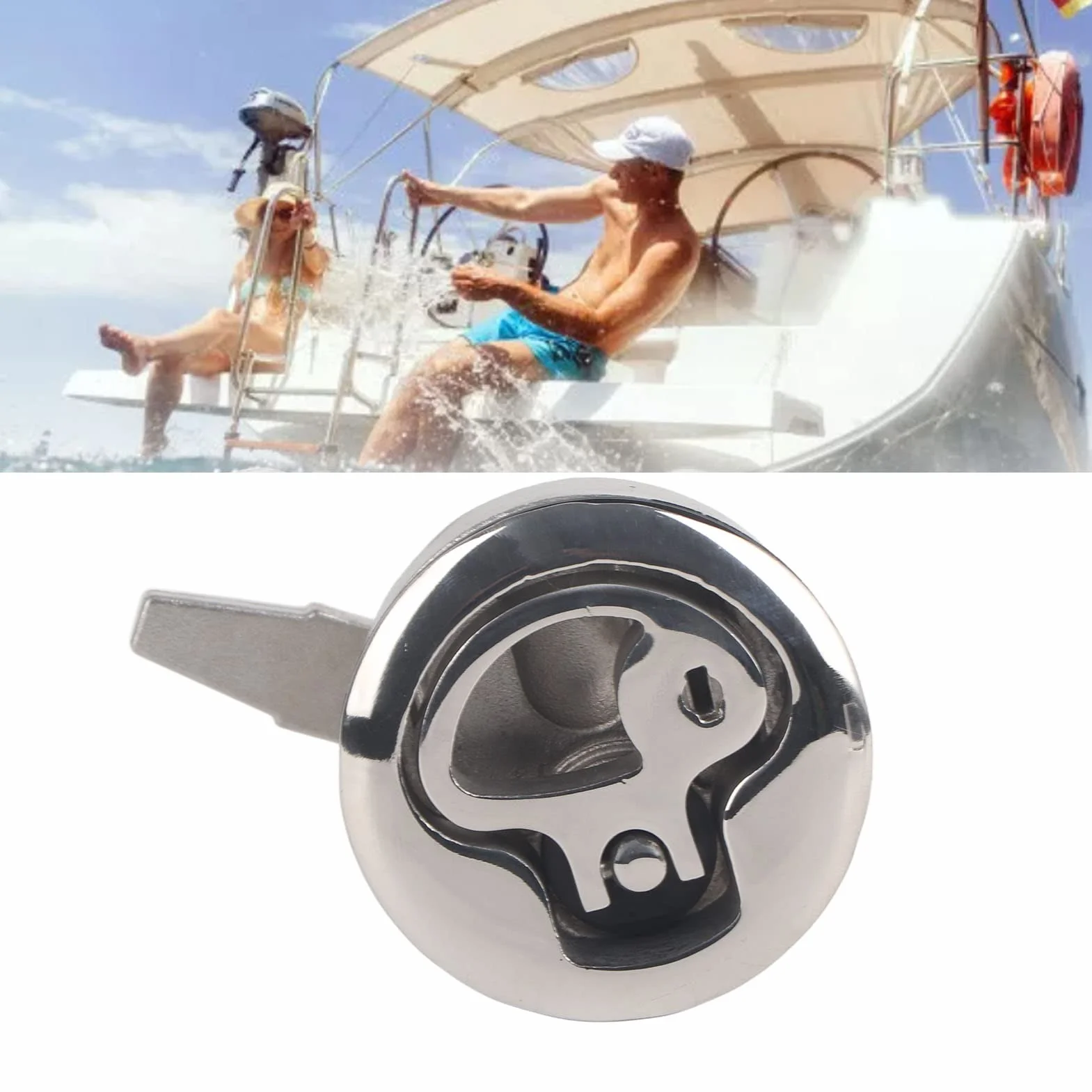 Pestillo de leva para barco de acero inoxidable, pestillo de cierre de cubierta marina, diseño de cierre de tracción paralelo con apertura de elevación hacia arriba, hebilla de