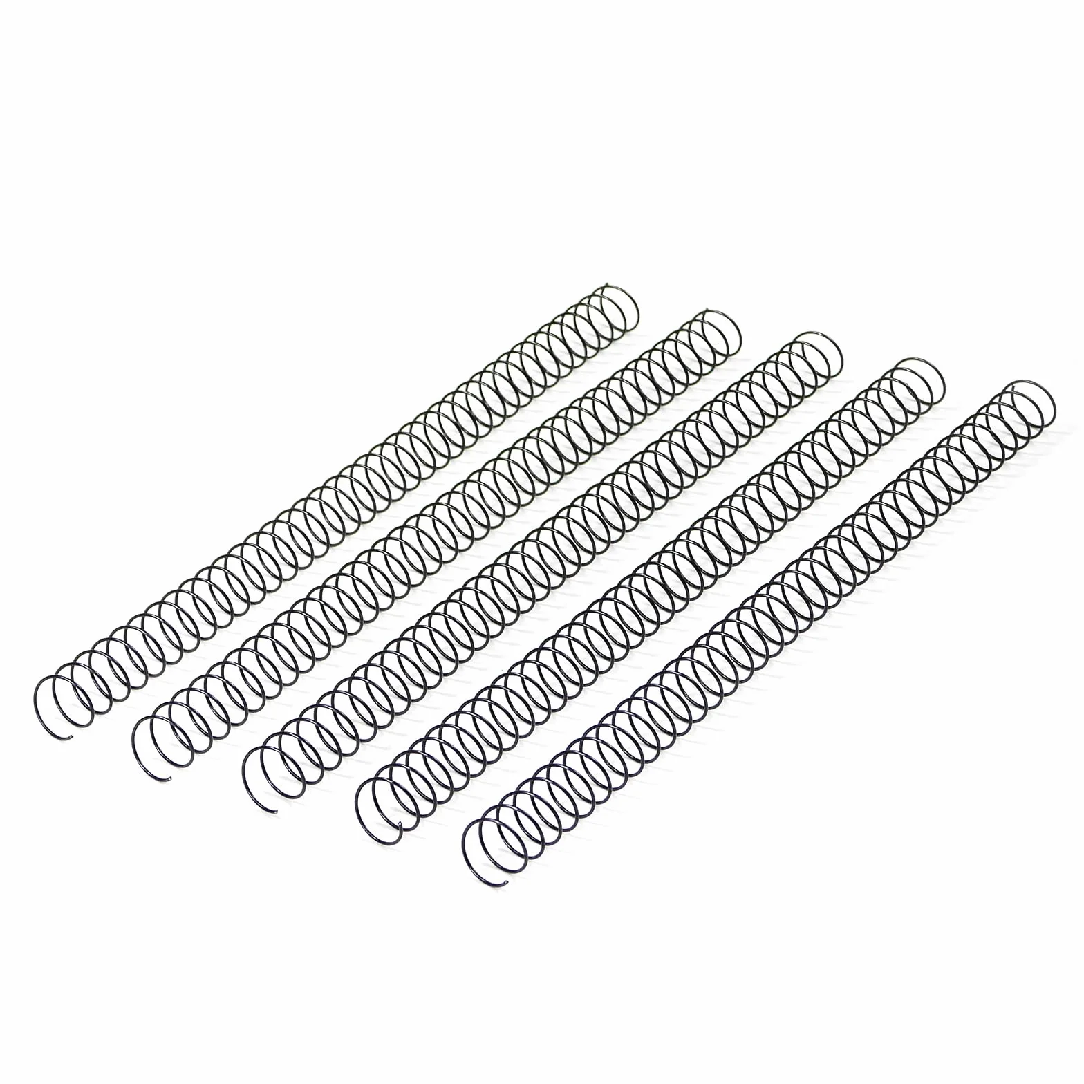 RAYSON Encuadernación espiral metálica, capacidad 80 hojas, 12,7 mm, paso 3:1, A4, negro, paquete de 100