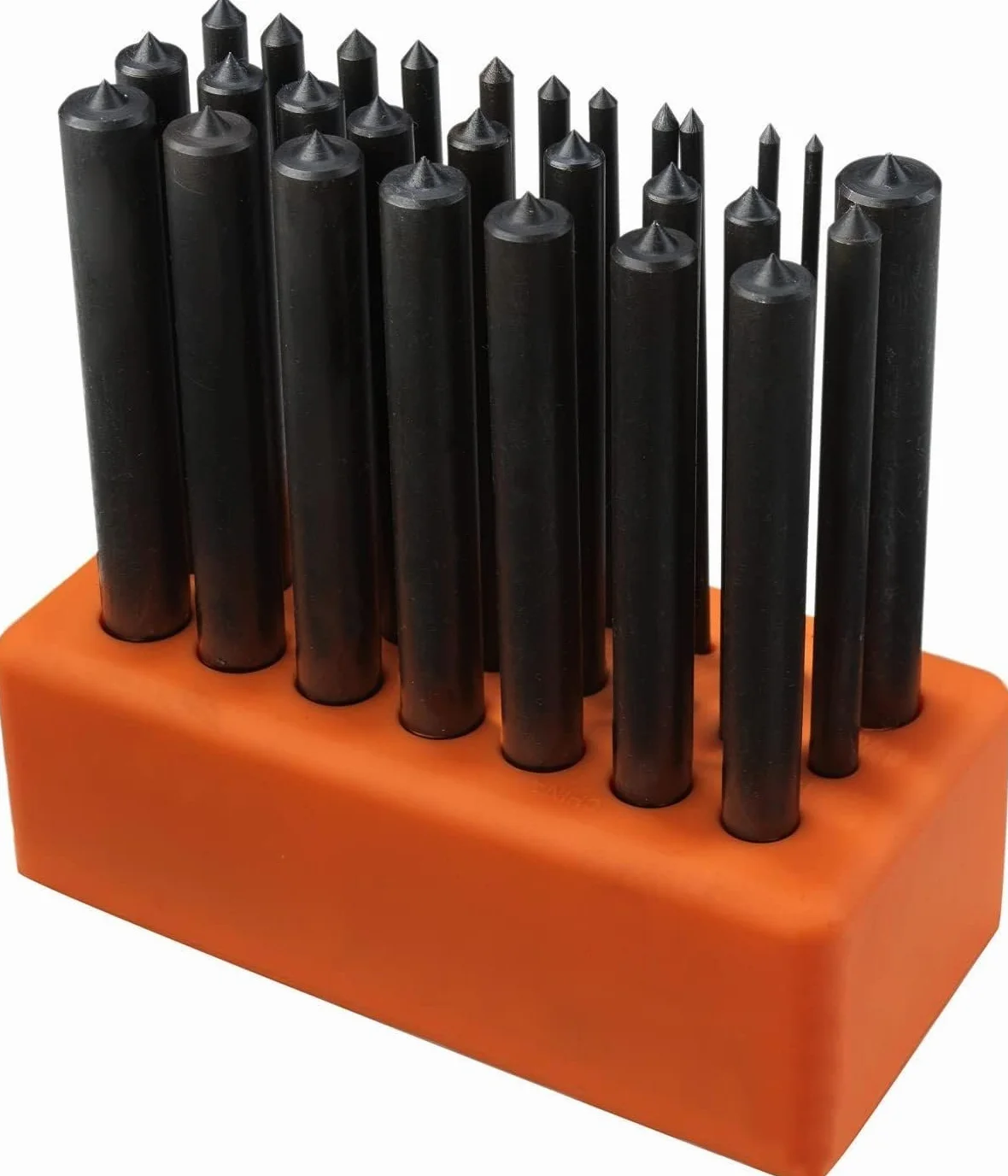 NEIKO 02621A - Juego de punzones de transferencia con perforadores de acero de aleación tratada térmicamente, juego de perforadores, tamaños de perforación de 3/32 a 1/2 pulgadas, kit de 28 piezas