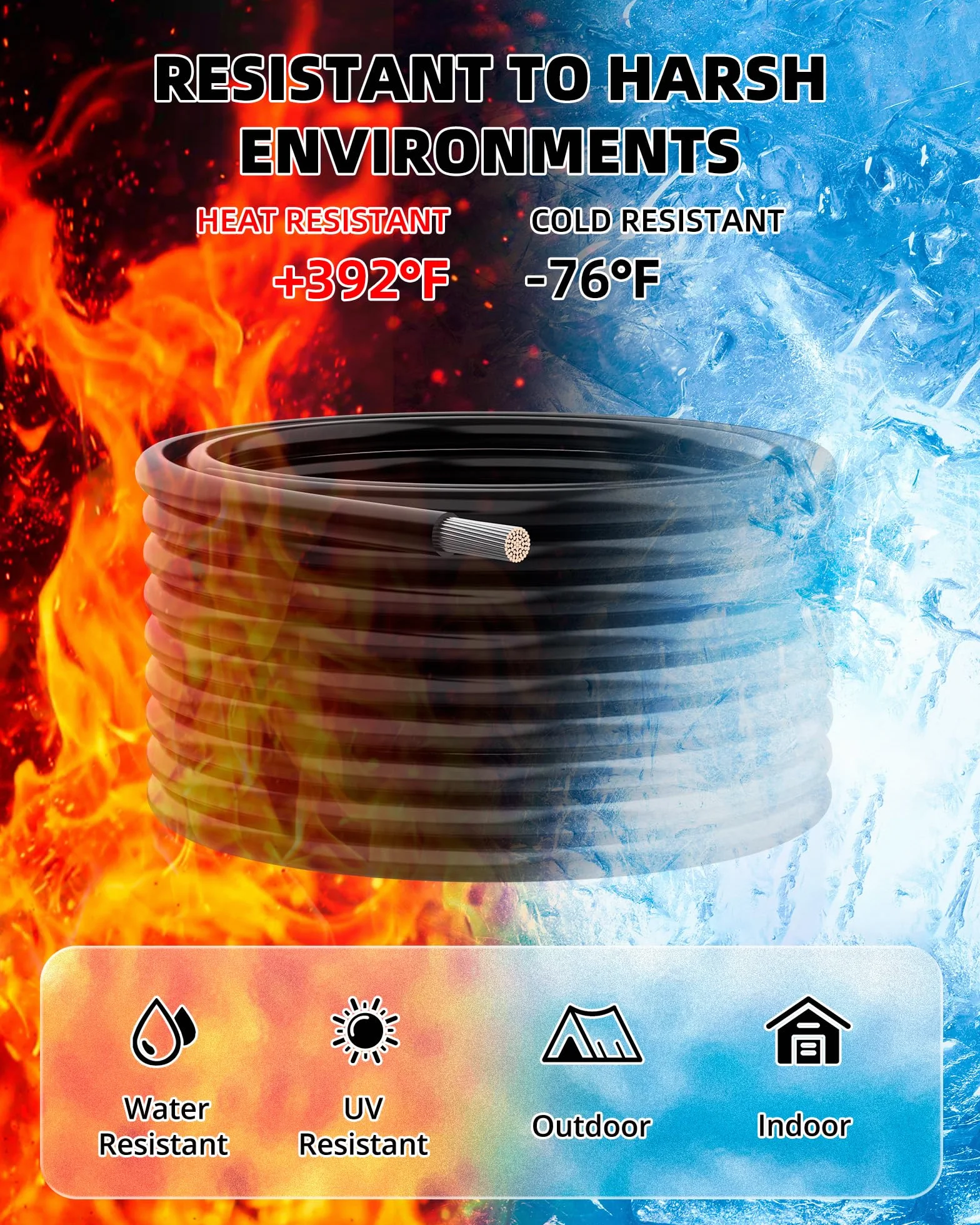 NAOEVO Cable de calibre 14 de 90 pies, cable de 14 AWG, 6 colores de 15 pies cada carrete, cable eléctrico de cobre estañado de silicona flexible, kit de cableado para placa de prueba/automoción