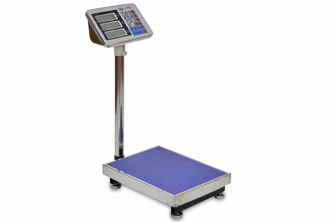 Báscula Industrial 150kg/20g 30x40cm Acero Inoxidable Pantalla LCD