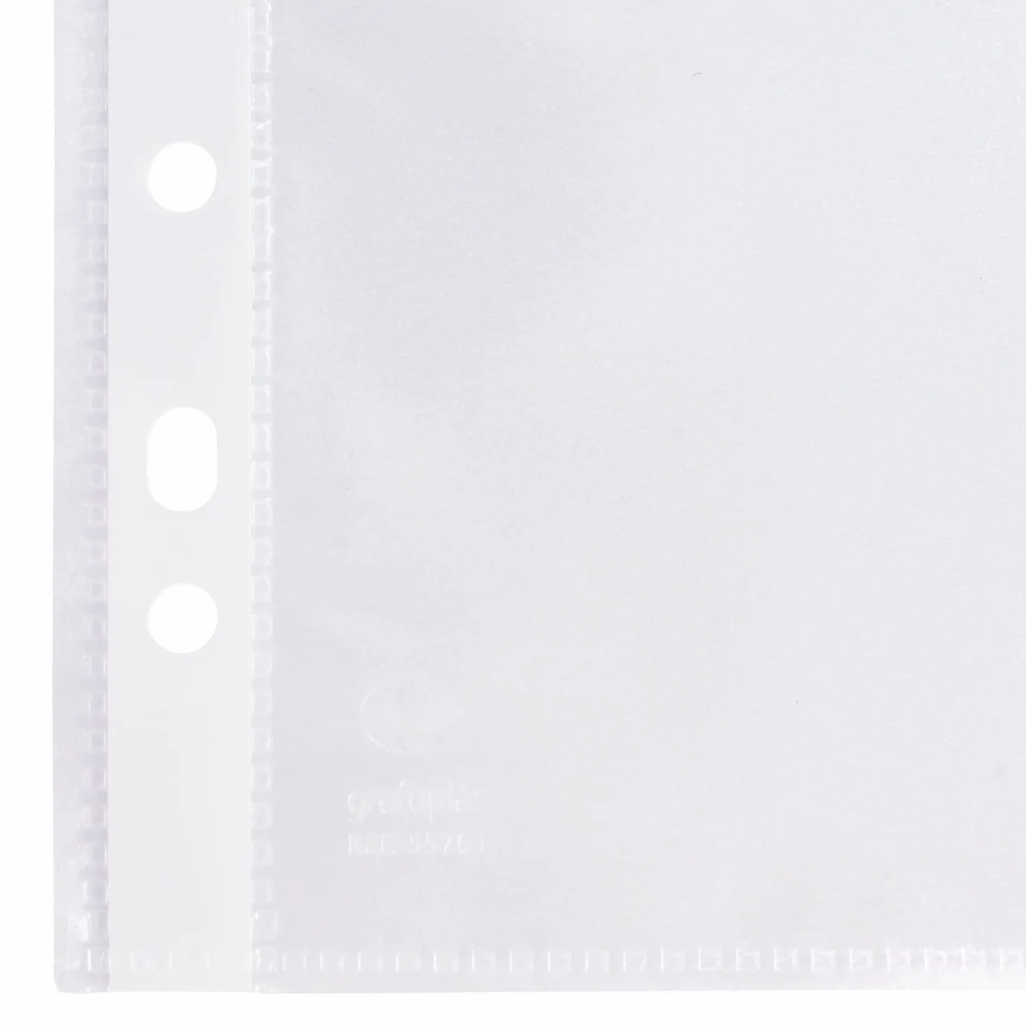 Grafoplas Pack de 100 Fundas Multitaladro A4 Polipropileno Estándar Transparente