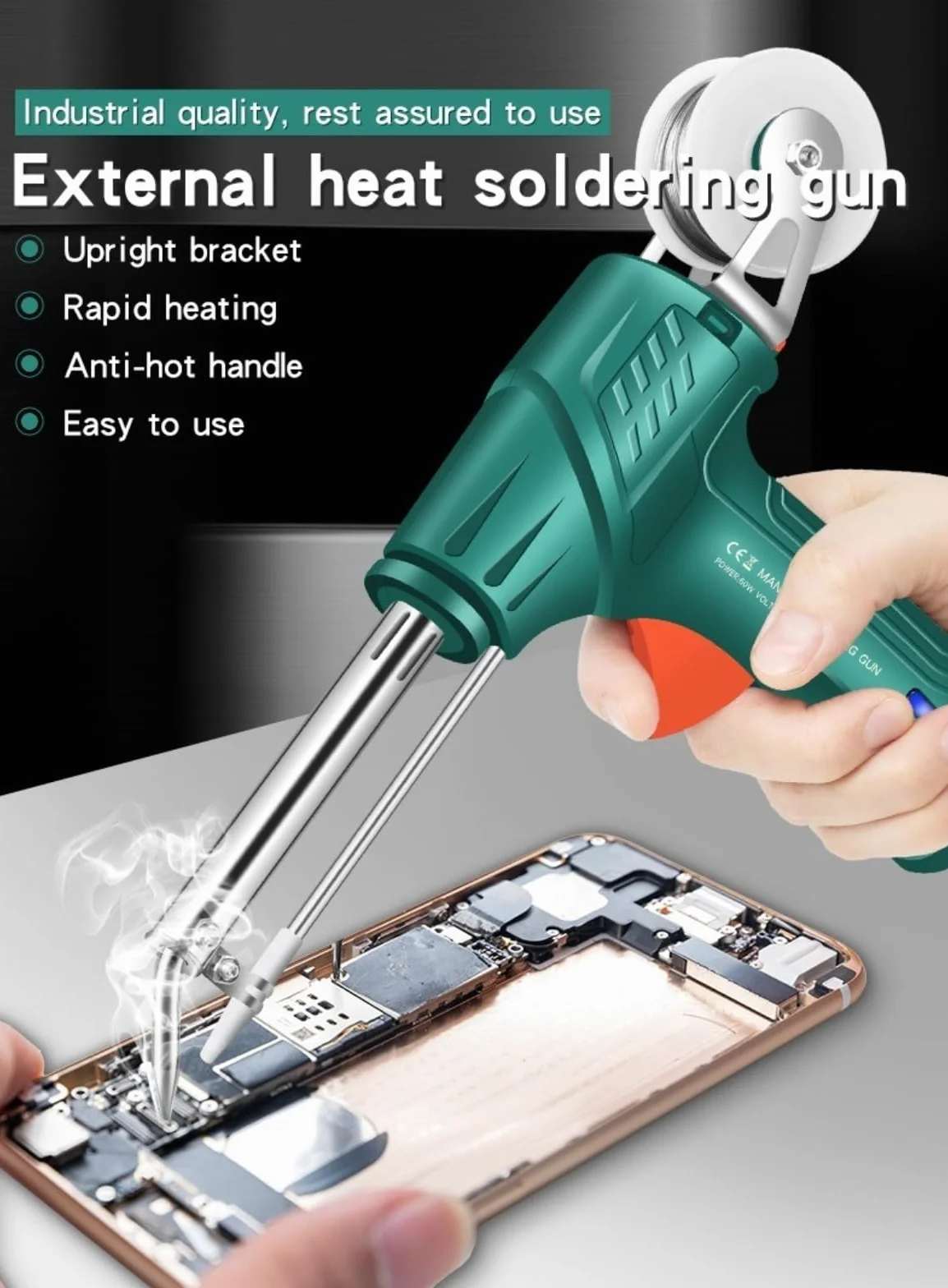 Soldador multifunción, herramientas de soldadura láser industrial con calentamiento interno, soldador automático con cable y calor interno,soldadora laser para metal, máquina de pistola soldadura