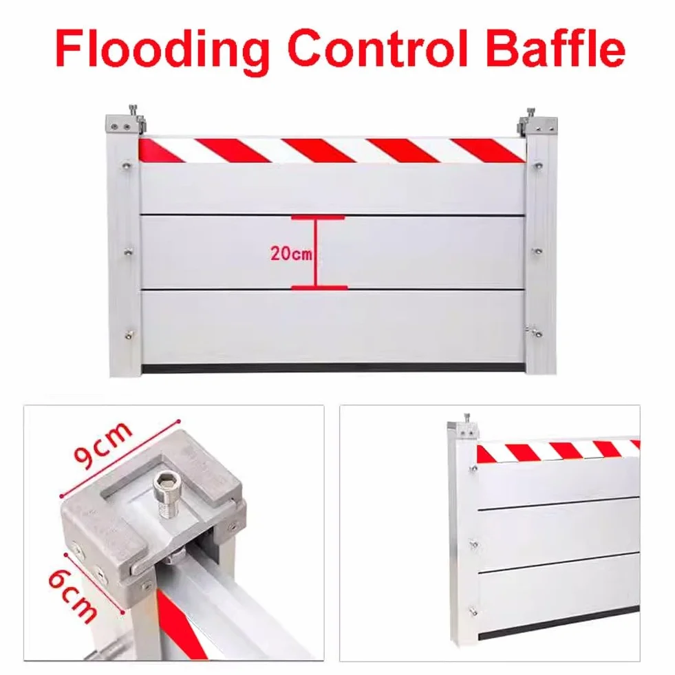 Barrera de Protección Contra Inundaciones Agua, Aluminio Barrera Contra Inundaciones, Barrera Contra Inundaciones para Puertas, Barrera Anti Inundaciones Floodgate HXQSL(120x60cm)