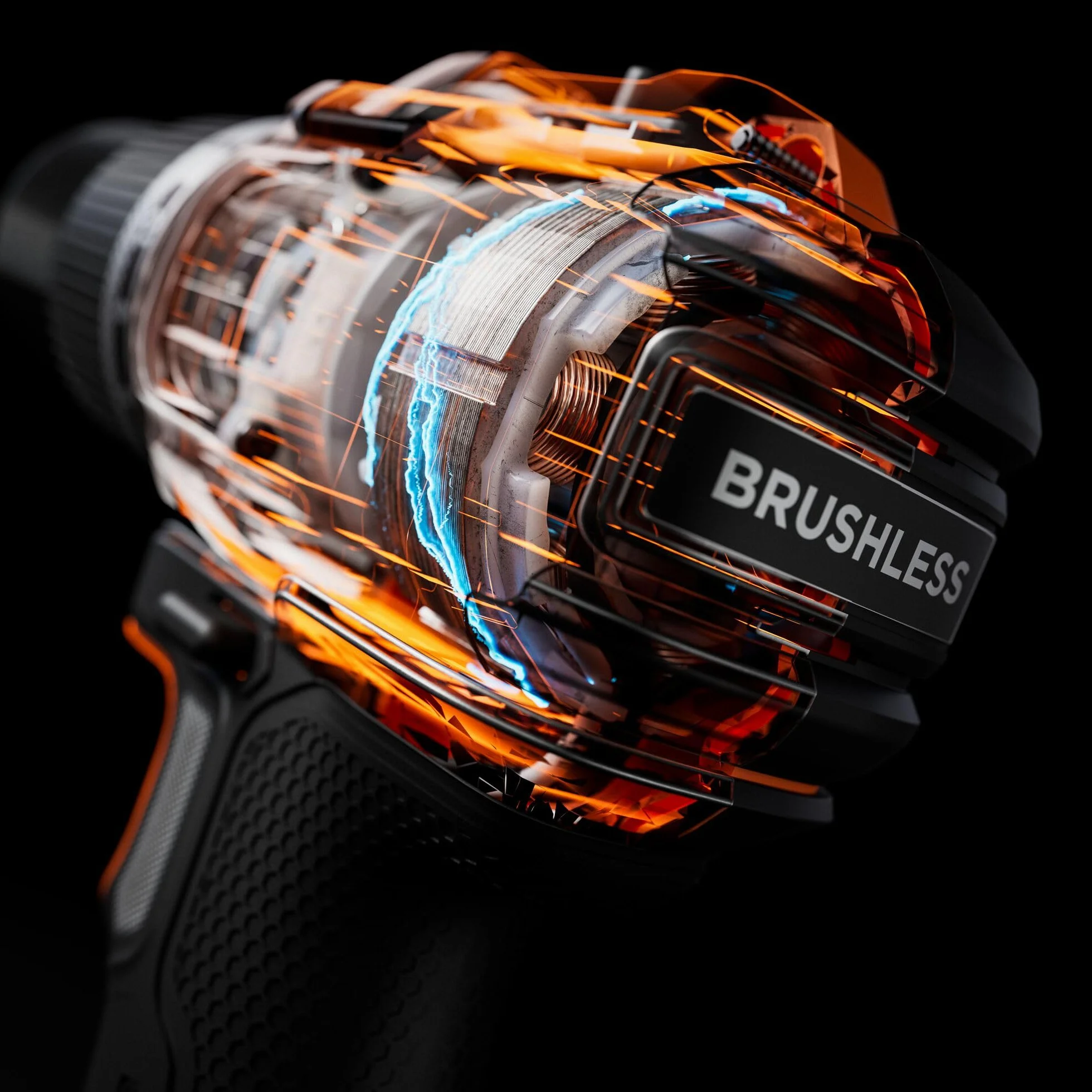BLACK+DECKER Destornillador de impacto sin escobillas, unidad desnuda llave de impacto inalámbrica y 20 brocas, sin batería ni cargador, BLIM78NZ-XJ
