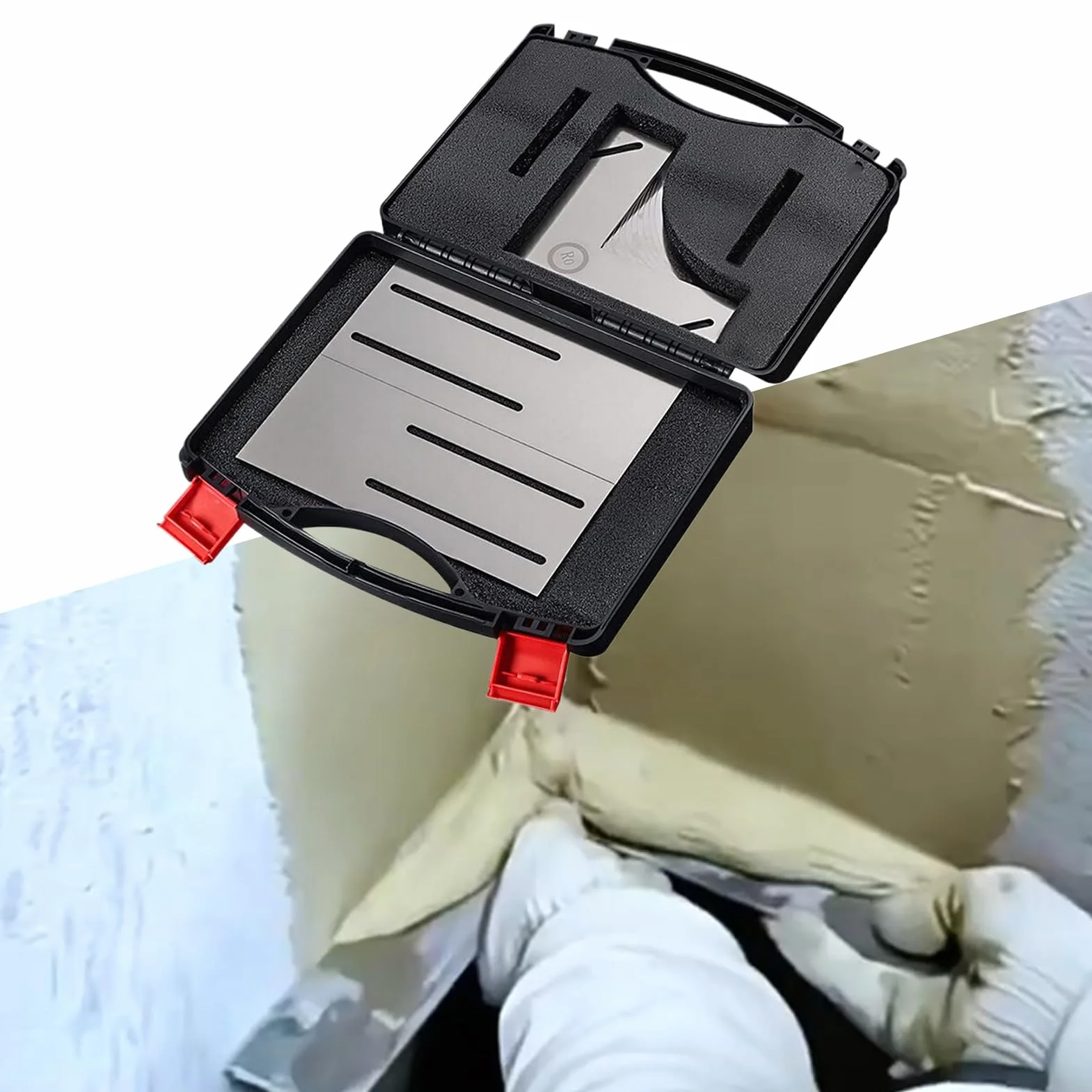 Rasqueta Para Pintura Herramienta para Eliminar Pintura | Removedor De Revestimientos Con Almacenamiento Diseno Plano Para Reformas Pared Suelo Ventana Muebles Eliminar Papel Pintura