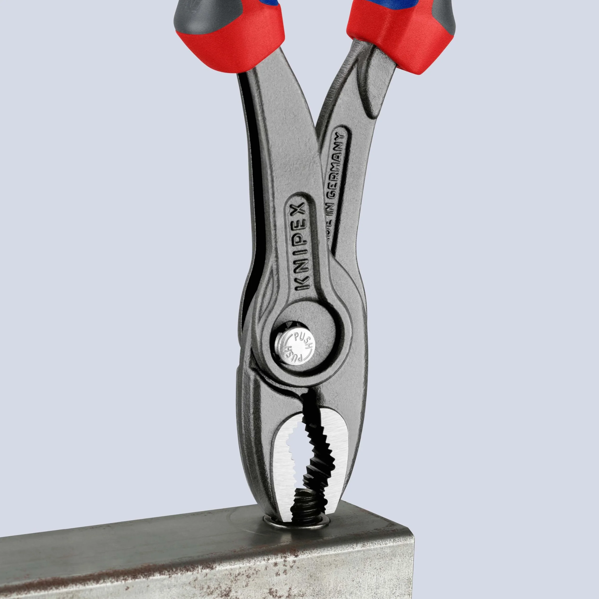 KNIPEX TwinGrip Alicate de agarre frontal y lateral con cartulinas autoservicio con mangos confort 200 mm, 82 02 200 SB