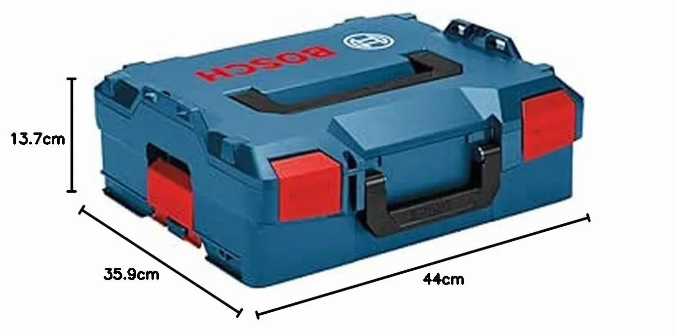 Bosch Professional sistema de maletín de transporte L-BOXX (capacidad carga superior hasta 100 kg, capacidad carga en caja hasta 25 kg, fuerza tensado 50 kg, material: plástico ABS, plástico PA6)