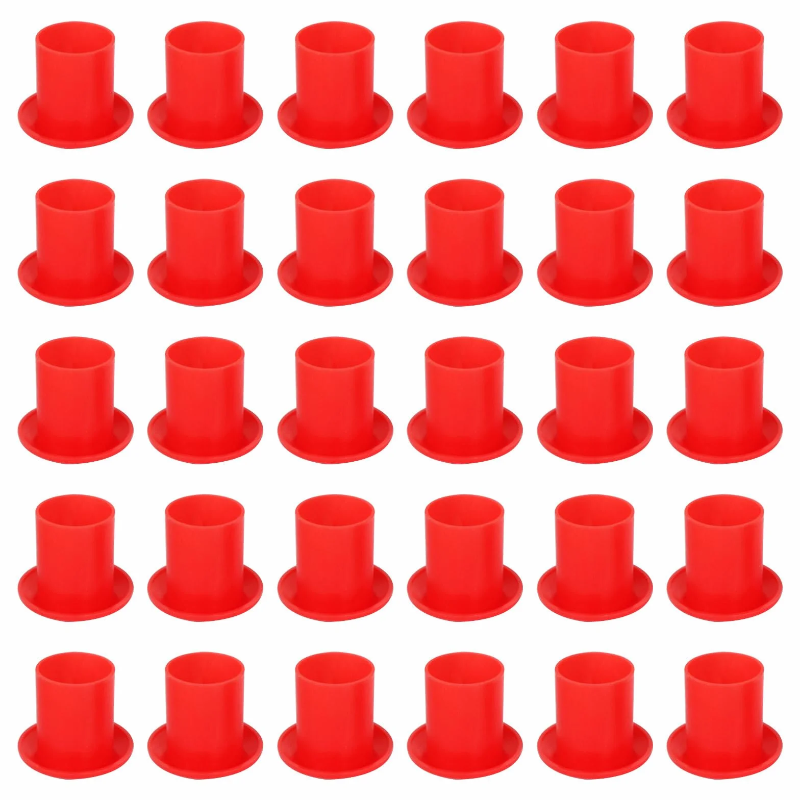 POPETPOP 60 Tapas de Varillas de Refuerzo para Construcción de Plástico Rojo, Alta Visibilidad y Fácil Uso, Ideales para Sitio y Industria de Construcción