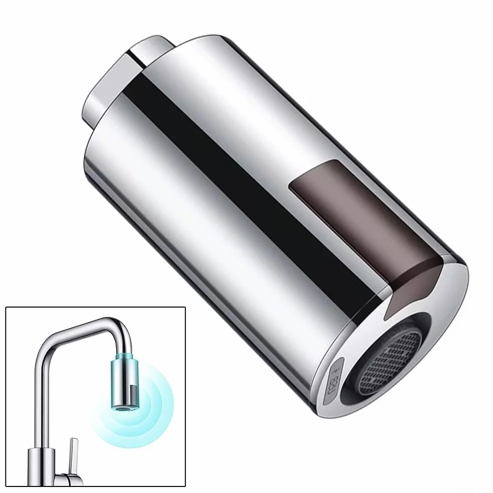 Adaptador automático de Grifo con tecnología de Sensor infrarrojo para conservación de Agua, Recargable por USB, pulverizador Inteligente sin Contacto