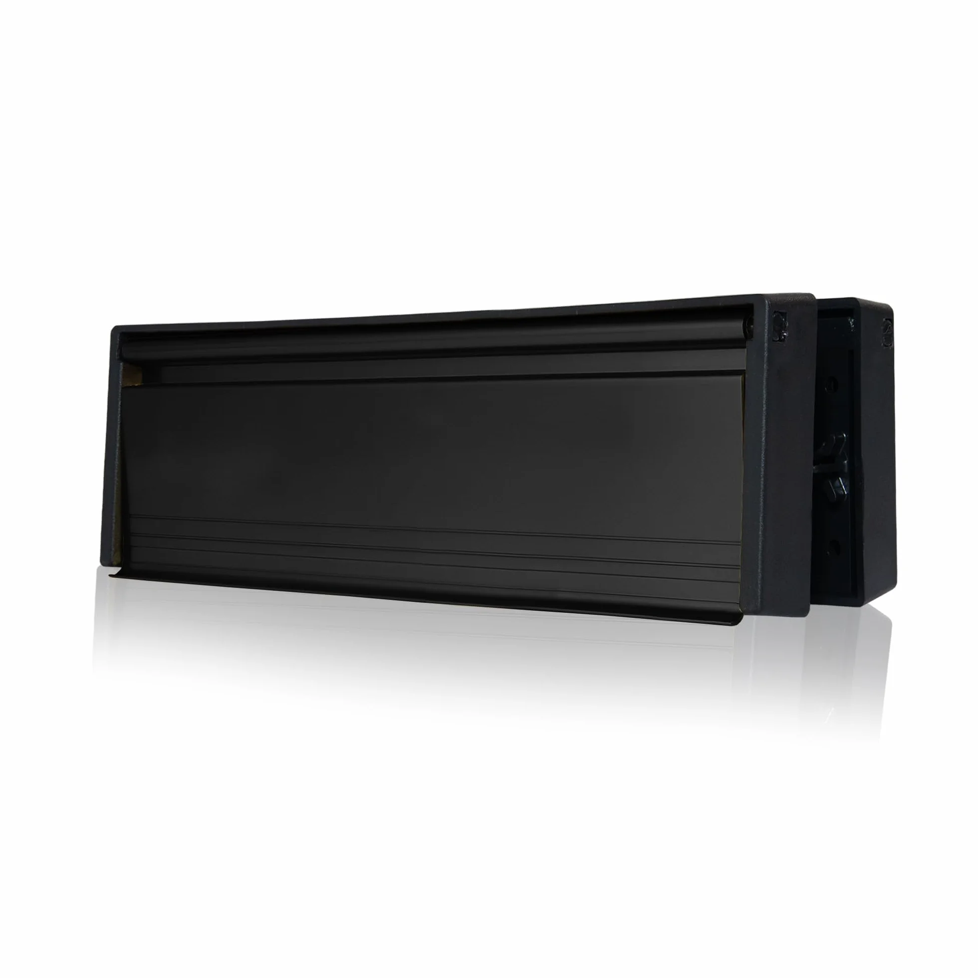 UAP Buzón para puerta Petitemaster de 10 pulgadas, caja de cartas segura de alta calidad, antivandalismo, antirrobo, solapa antipresión, para puertas de madera o uPVC (20-40 mm, capa de polvo negro)