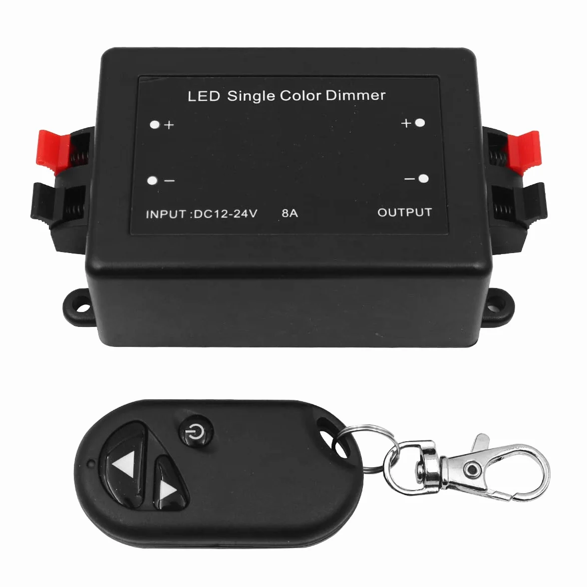 WANGCL Para todas las lámparas LED regulables con enchufe y toma de 12V 8A máx con control remoto RF para tira de luces LED de un solo color, interruptor LED regulador inalámbrico