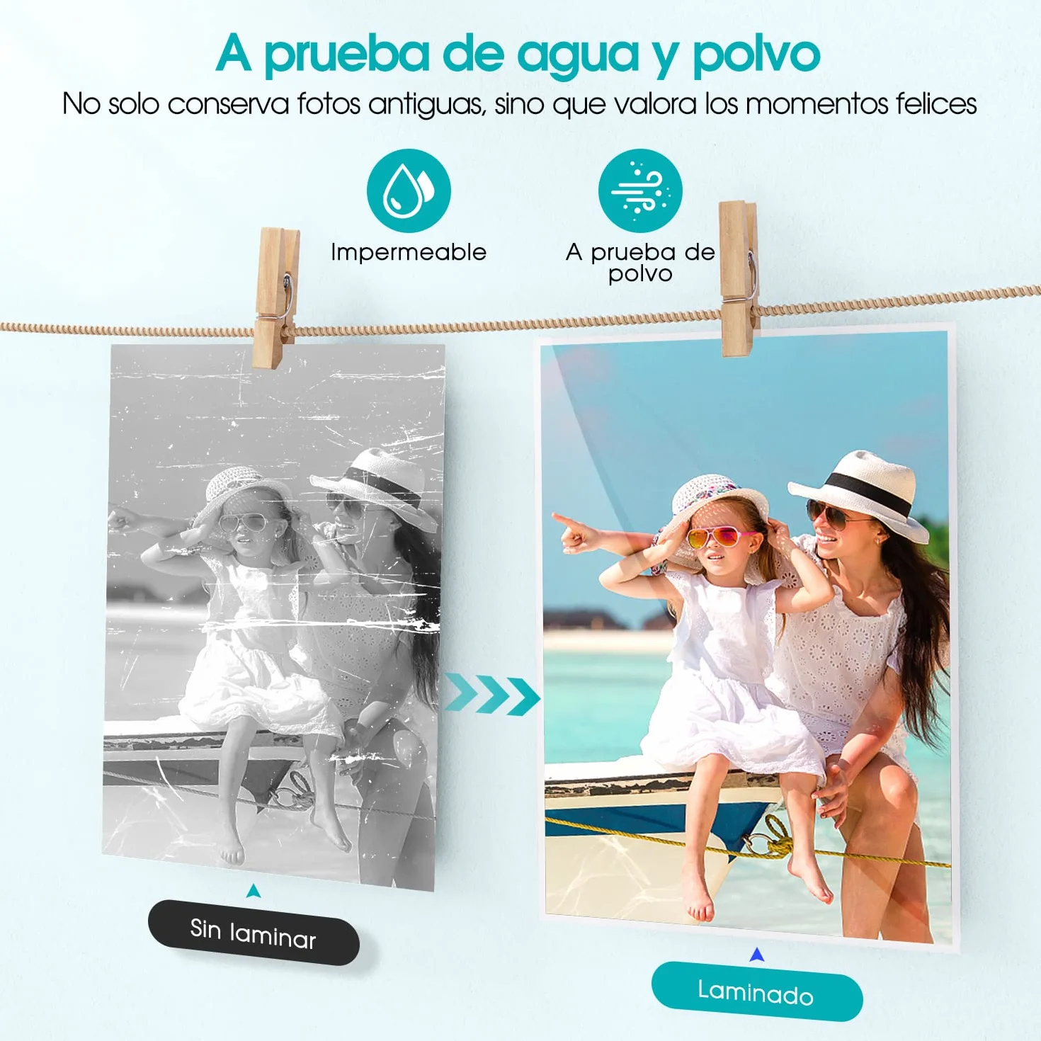 Crenova Plastificadora A4 en Caliente y Frío con 10 Fundas, Sin Burbujas, Ideal para Hogar y Oficina (Negra)