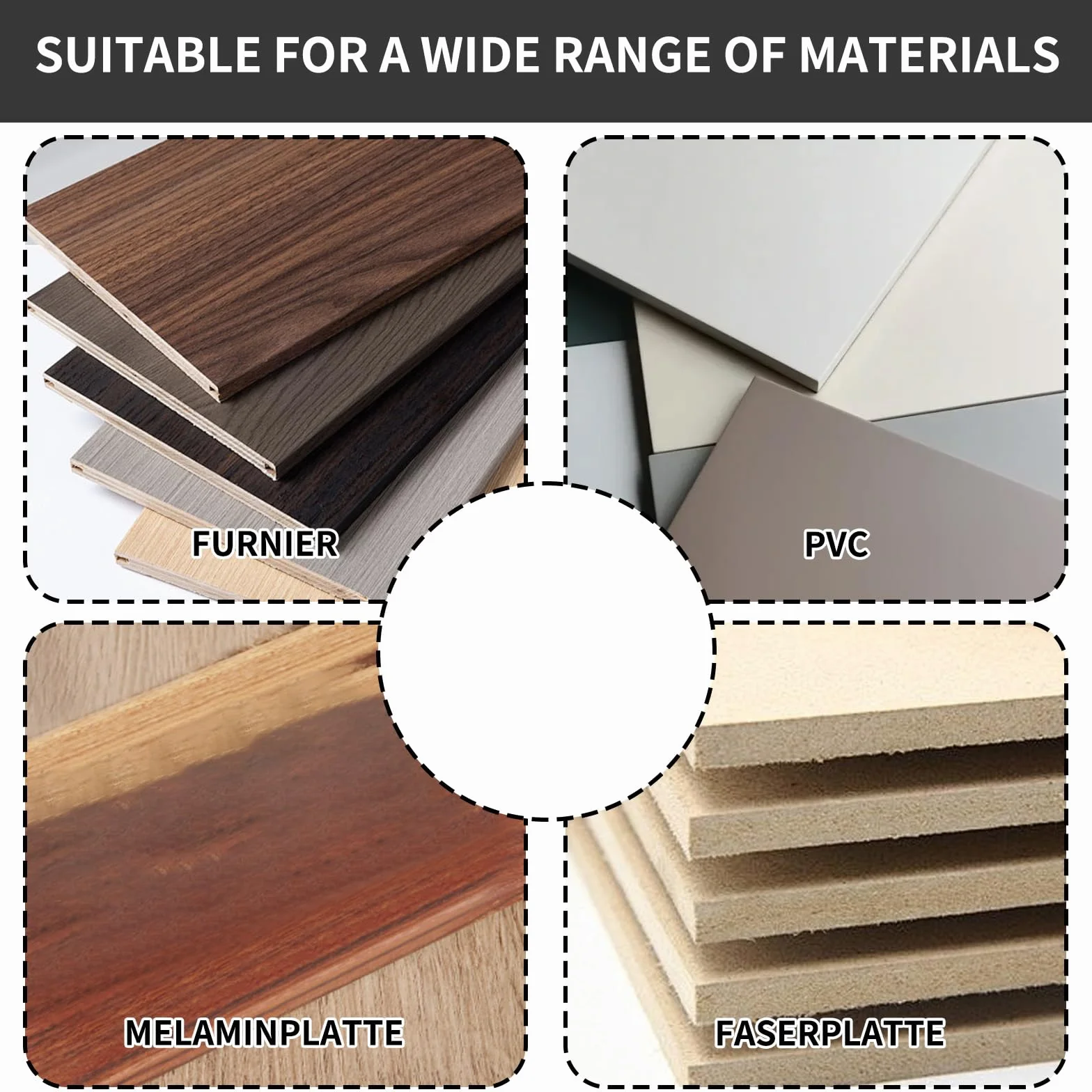 Recortadora de Bordes para Carpintería,Herramienta Manual para Madera con 6 Lijas 2 Cuchillas Reemplazables Cortadora Compacta y Precisa Canteadora Manual para Muebles, Chapas, Suelo Laminado