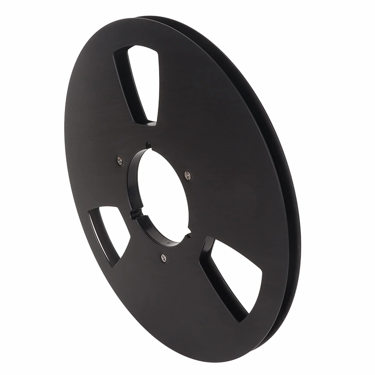 1 Uds. Carrete de Cinta Vacío de 1/4 10 Pulgadas, Carrete Abierto Cinta de Audio Carrete Vacío Carrete de Aluminio Grifo Ereel para Nab Reel. (Negro)