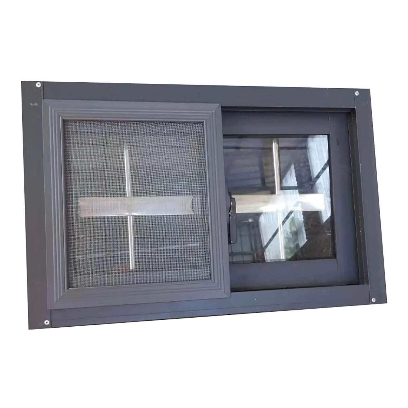 Genérico Ventanas De Granero con Vidrio Y Pantalla, Ventana Corrediza Horizontal for Sótano Grande, Ventana Pequeña con Bloqueo for Baños, Garajes Y Lofts(15.7x23.6in/40x60cm)