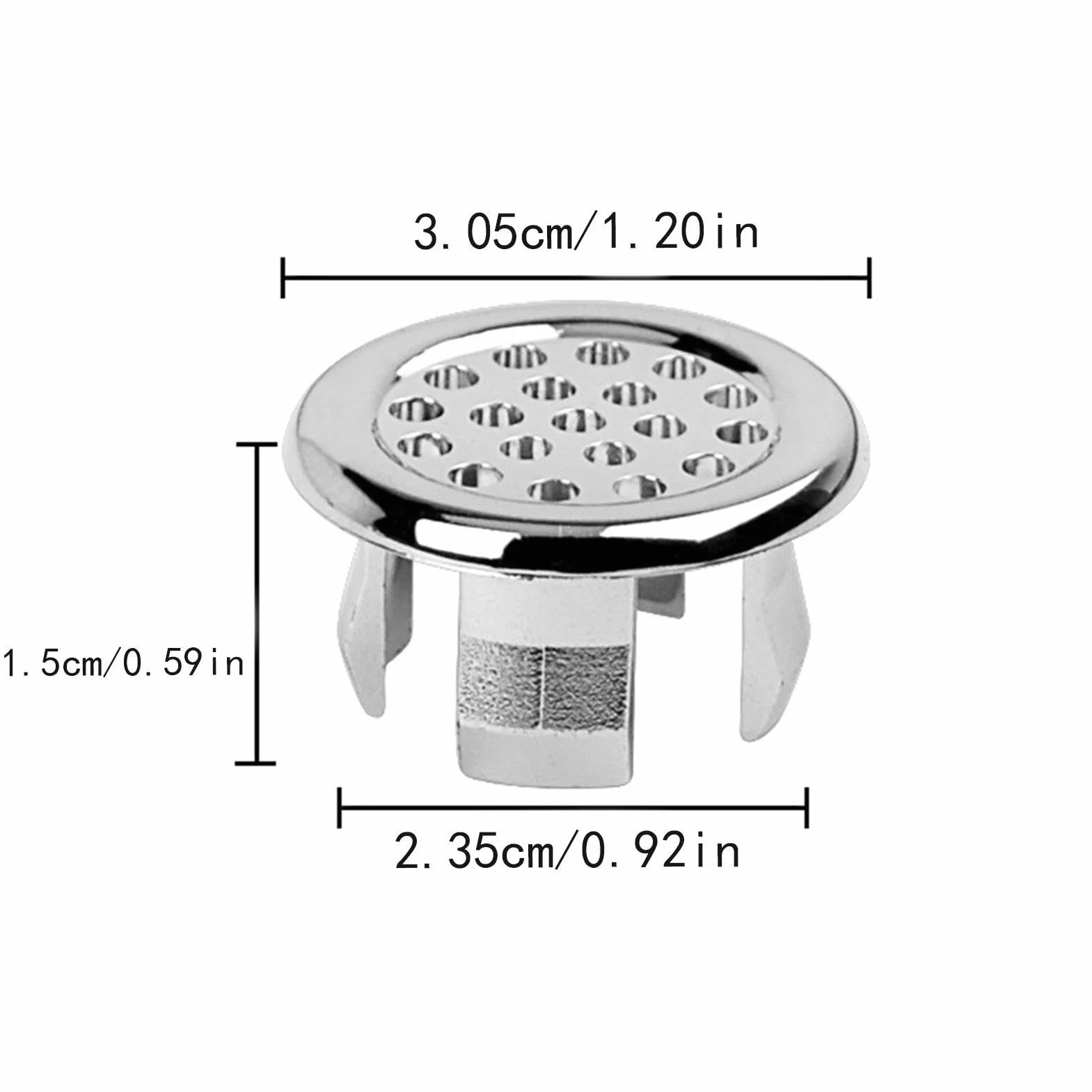Ring De Desbordamiento del Fregadero de Repuesto para Orificio de Lavabo, Tapa para Bañera y Cocina