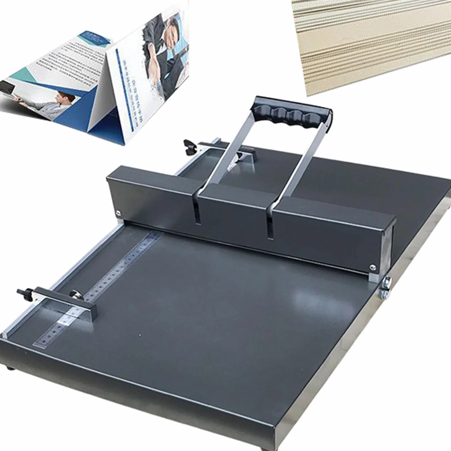 Máquina plegadora manual de papel 350 mm A3/A4 metálica de escritorio