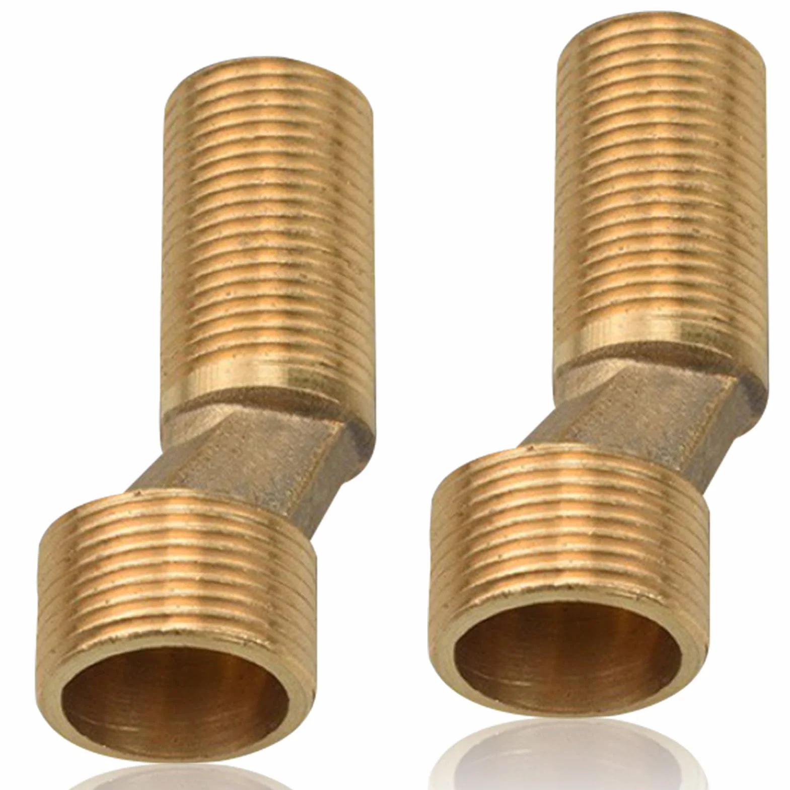 Adaptador de grifo de ducha, conector excéntrico 3/4" AG x 1/2" AG, longitud 60 mm