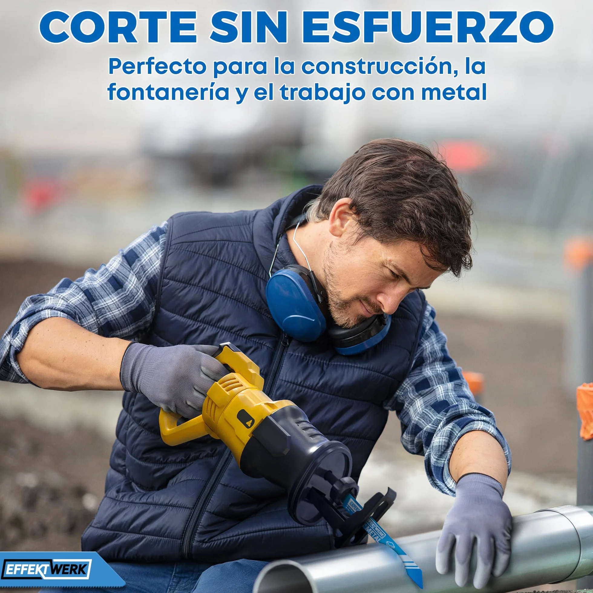 Hojas de sierra recíproca para metal 6" 150 mm 14 TPI acero bimetálico 5 piezas