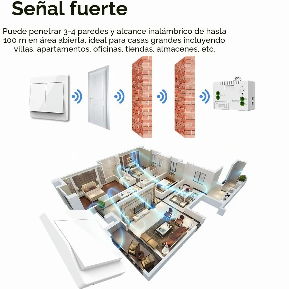 220v interruptor inalambrico autoalimentado cinetico interruptores inalambricos sin bateria rf interruptor remoto pulsador inalambrico conmutador luz inalambrico para iluminacion del hogar