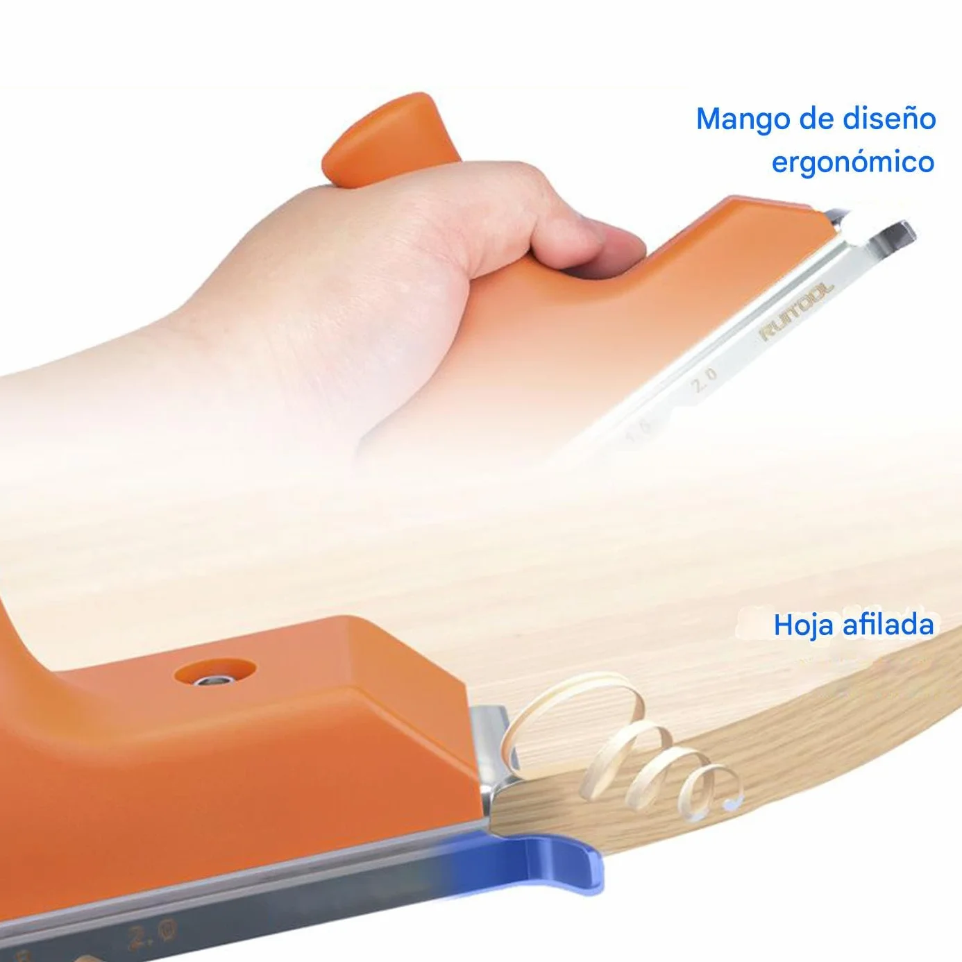 Recortador de Bordes de - Cepilladora Manual Para Rebabas De Cantos,Herramienta Manual Para Carpintería Con Cuchilla Biselada Para Recortar Cantos Rectos Y Curvos De Pvc Y