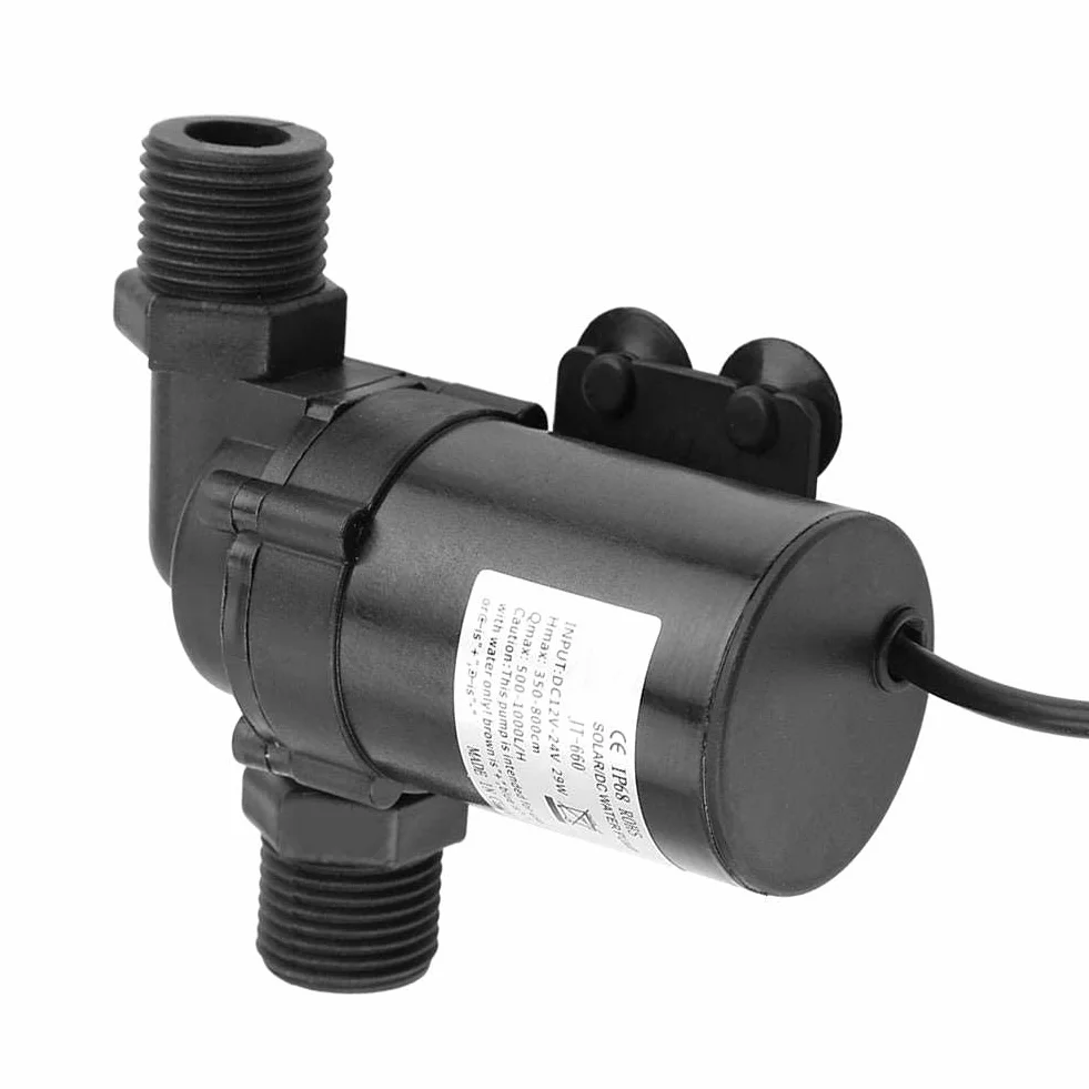 JT-660D-24 Bomba de Agua sin Escobillas de 24V DC, Bomba de Agua Sumergible Ecológica de Bajo Ruido para Calentador de Agua Solar