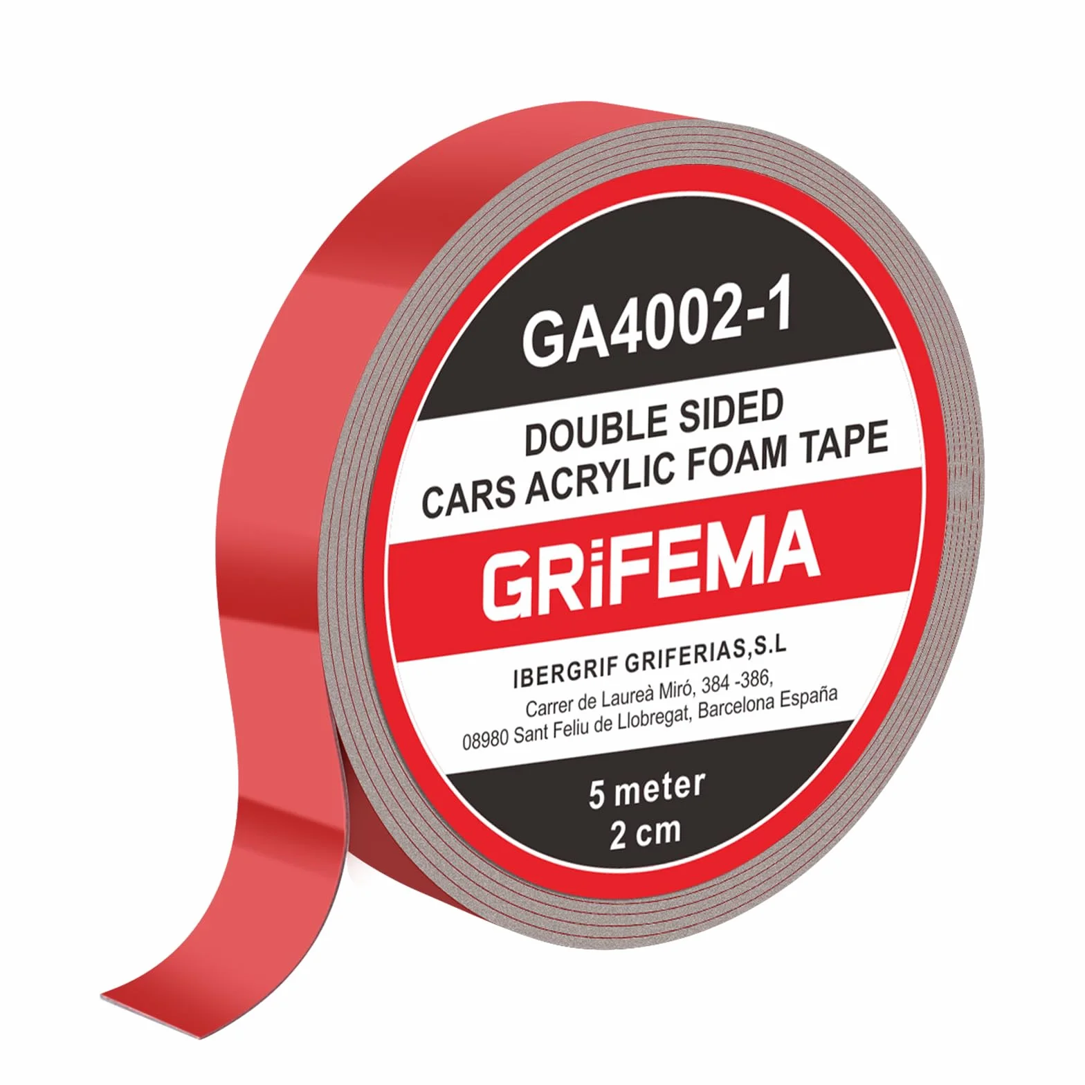 GRIFEMA GA4002-1 Cinta Doble Cara Extrafuerte 20mm x 5m