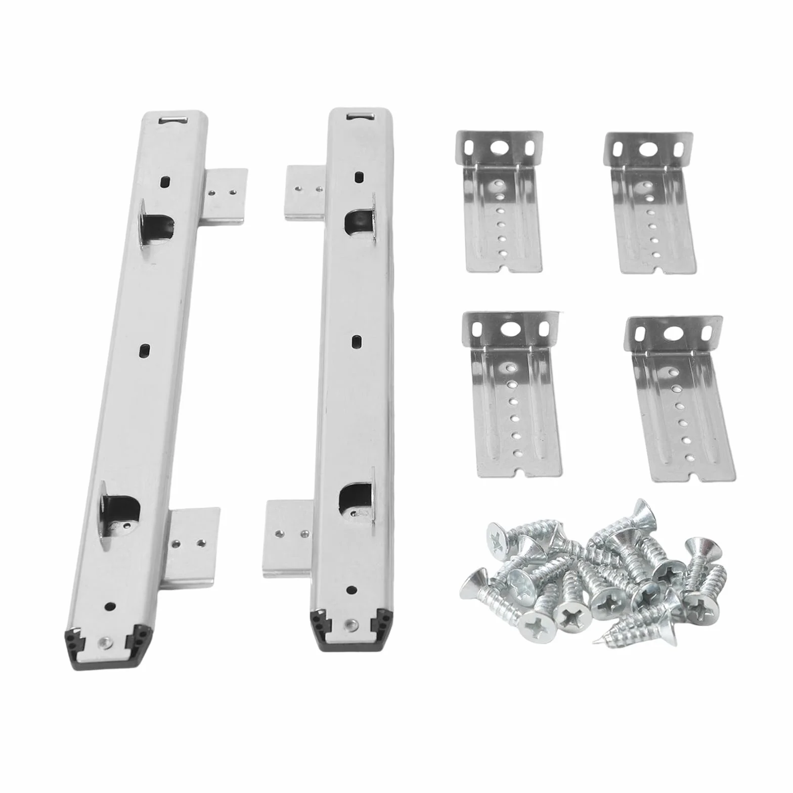 Bandeja extraíble para teclado, rieles para cajones, altura regulable, resistente, 30,5 cm, bandeja de teclado para debajo de la base (40,5 cm)
