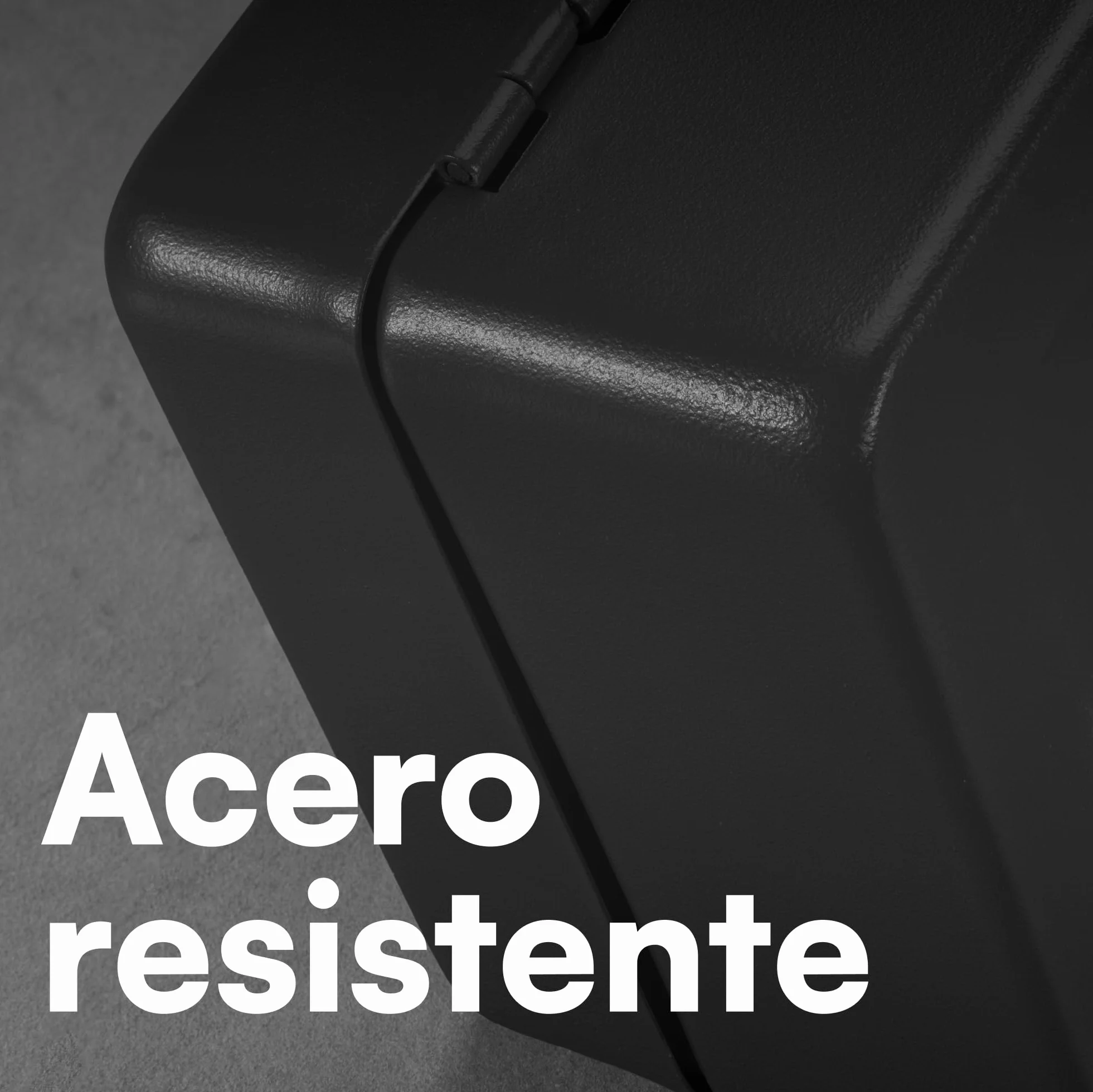 Caja de caudales H&S de acero con cierre y dos llaves 15 cm negro