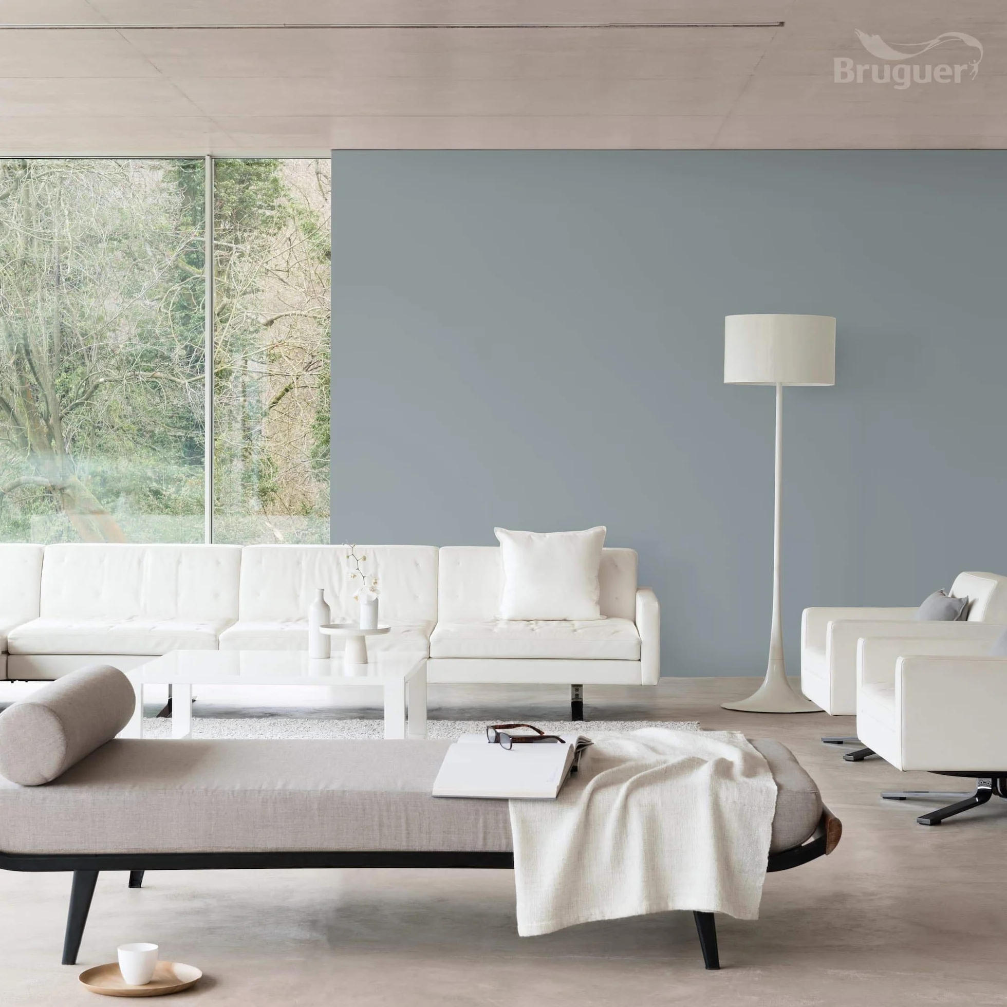 Bruguer ULTRA RESIST Pintura para paredes ultra lavable Gris Polar 4L