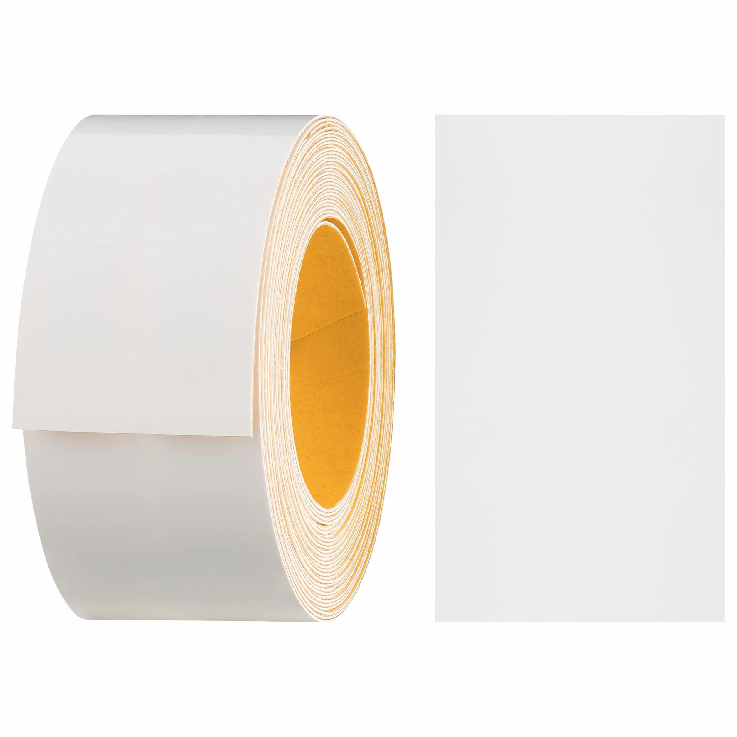 Cinta de melamina autoadhesiva 40 mm x 5 m blanco brillante para bordes de estanterías