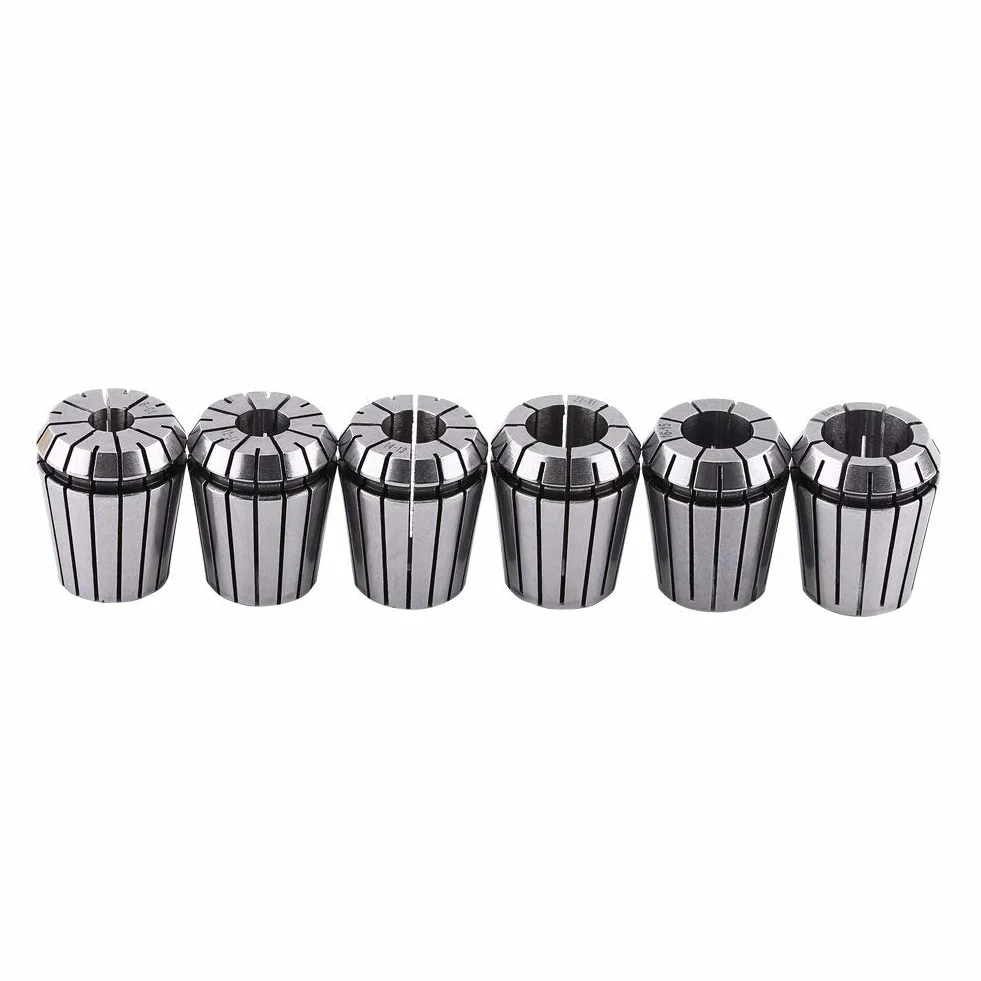 Set de Pinzas de Alta Precisión 6pcs ER32 para la Máquina de Grabado CNC y la Herramienta de Fresado de Torno de 2-20 mm