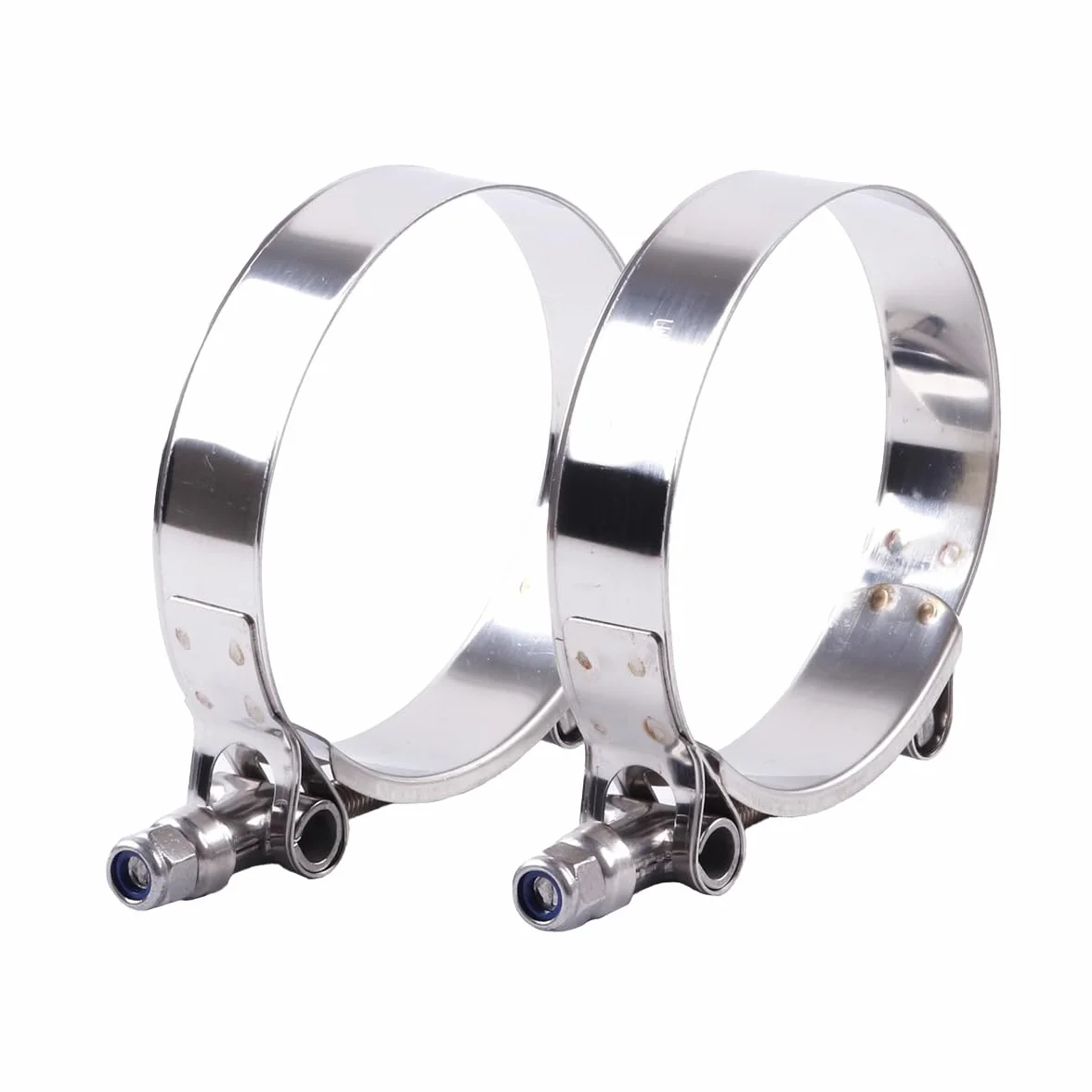 2 abrazaderas de manguera de acero inoxidable de 4.1 a 4.5 pulgadas, rango de abrazadera de 104-114 mm para manguera de 102 mm de diámetro interior