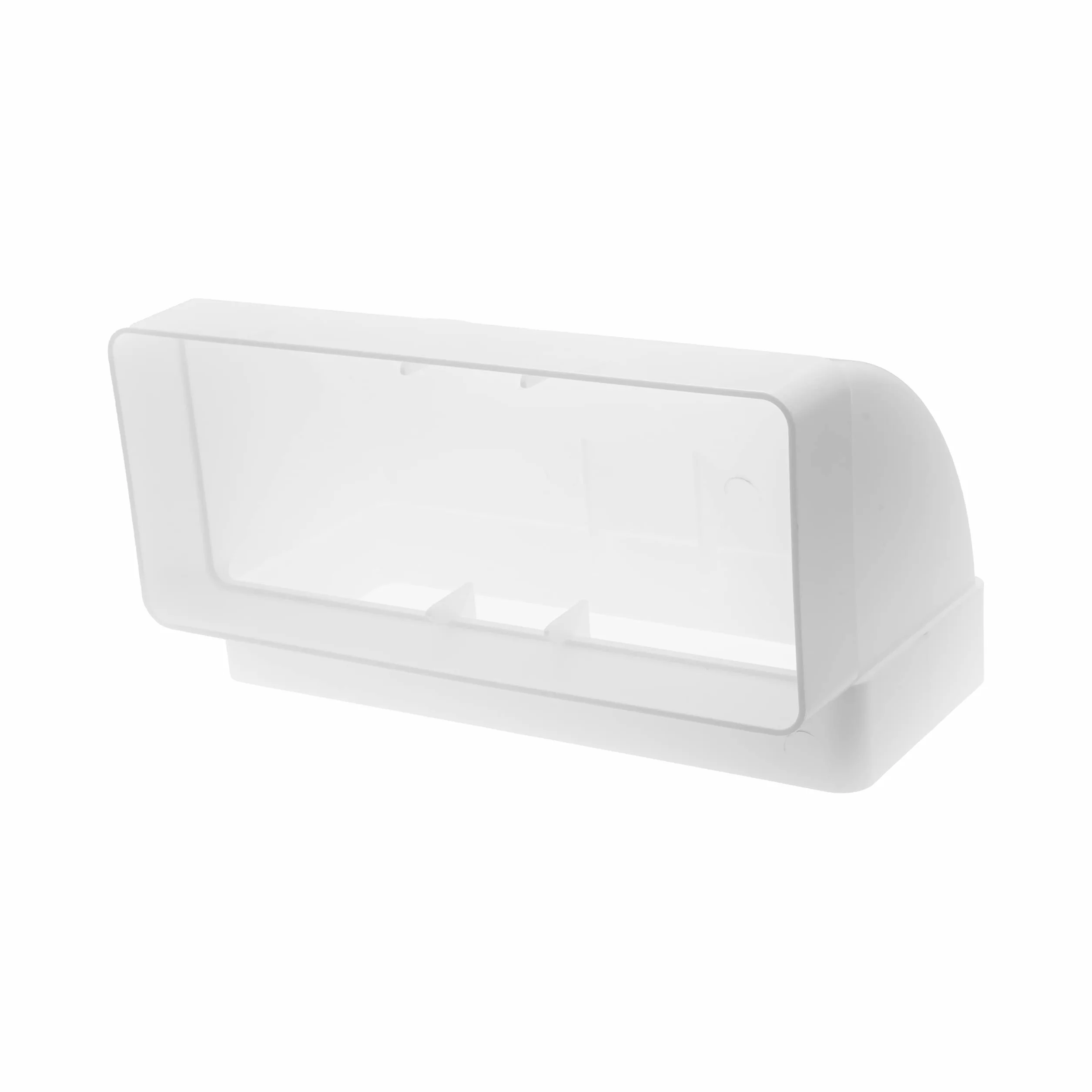 Repa Market 220 x 90 mm Codo de canal rectangular para conexión de tubería - Ángulo: 90° - Sistema de ventilación, calefacción, refrigeración - Elemento de ventilación para espacios limitados.