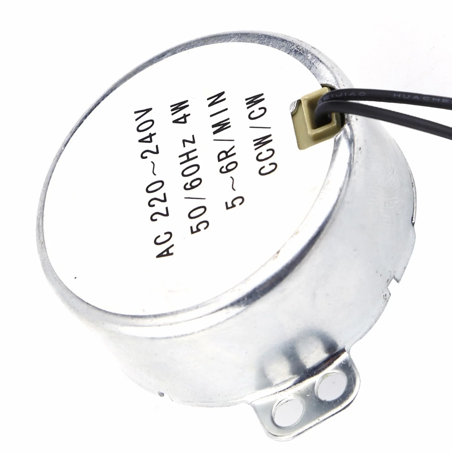 Motor Síncrono 220-240V AC Motorreductor 4W 5-6RPM Rotación CW/CCW