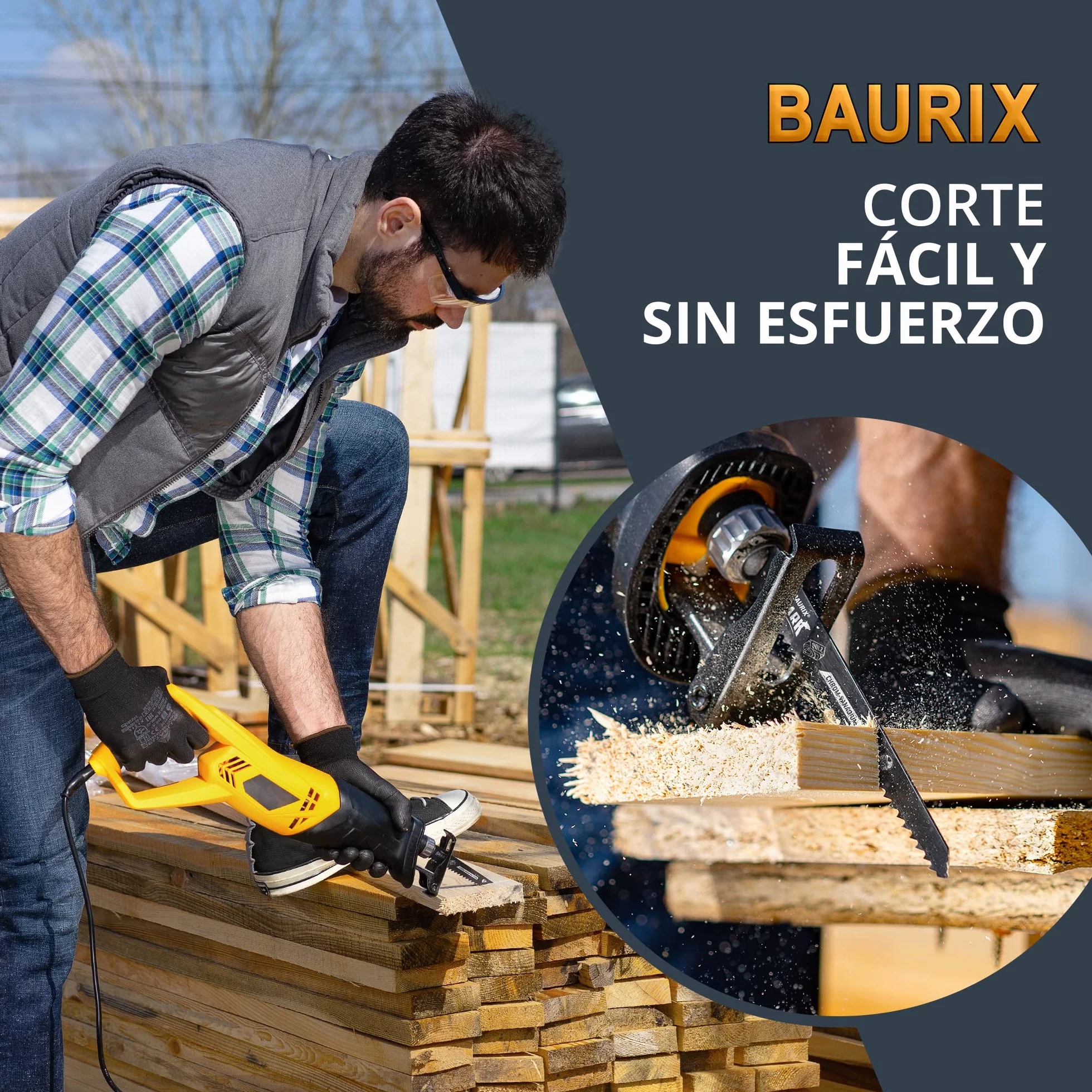 BAURIX 35 hojas de sierra sable 3-24 TPI para madera y metal apto Bosch Makita