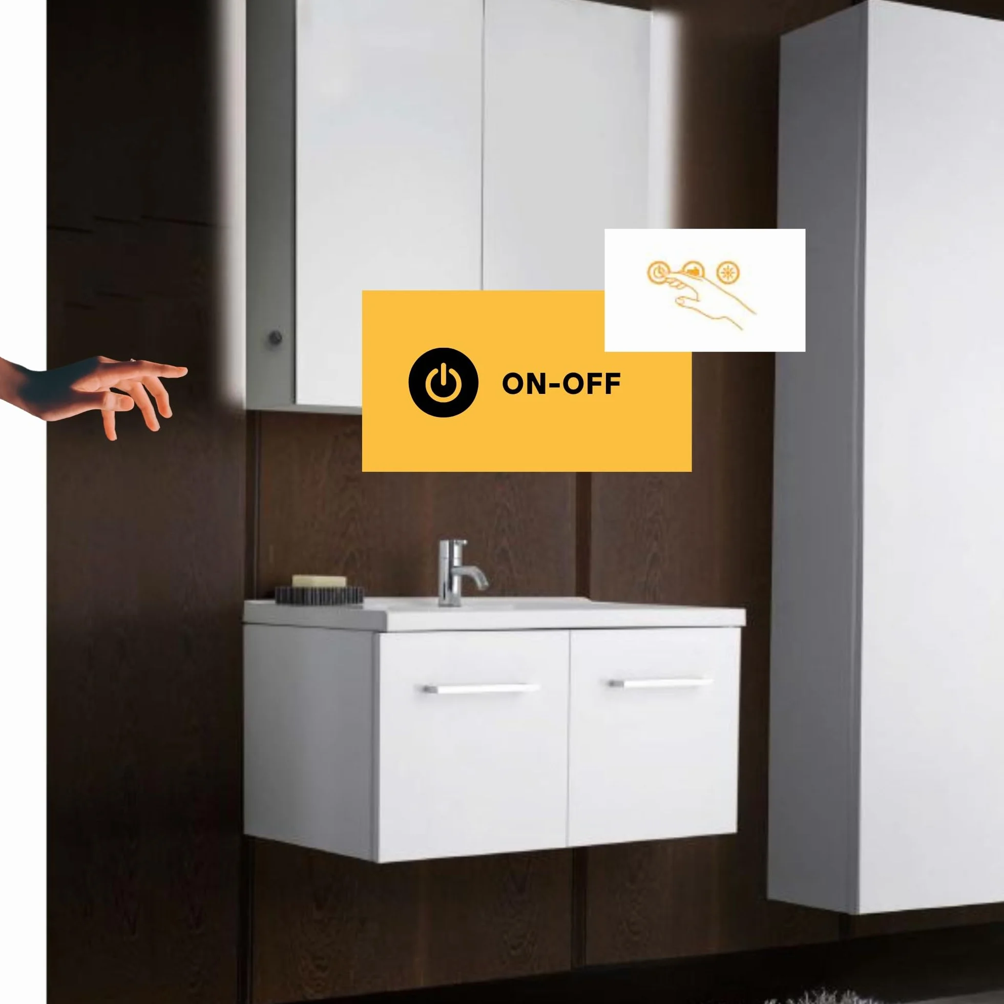 Relé electrónico sensorial 500W modelo HZK201 con sensor tactil ajustable