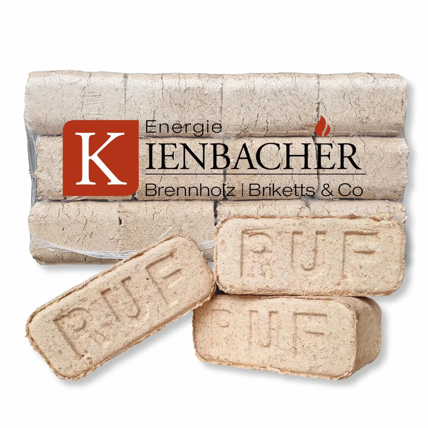 Briquetas de haya pura de haya de 30 kg, en el paquete, madera dura, chimenea, estufa, calefacción, madera, soporte para brasas, haya, RUF, briquetas rectangulares, Energie Kienbacher (3 x 10 kg)