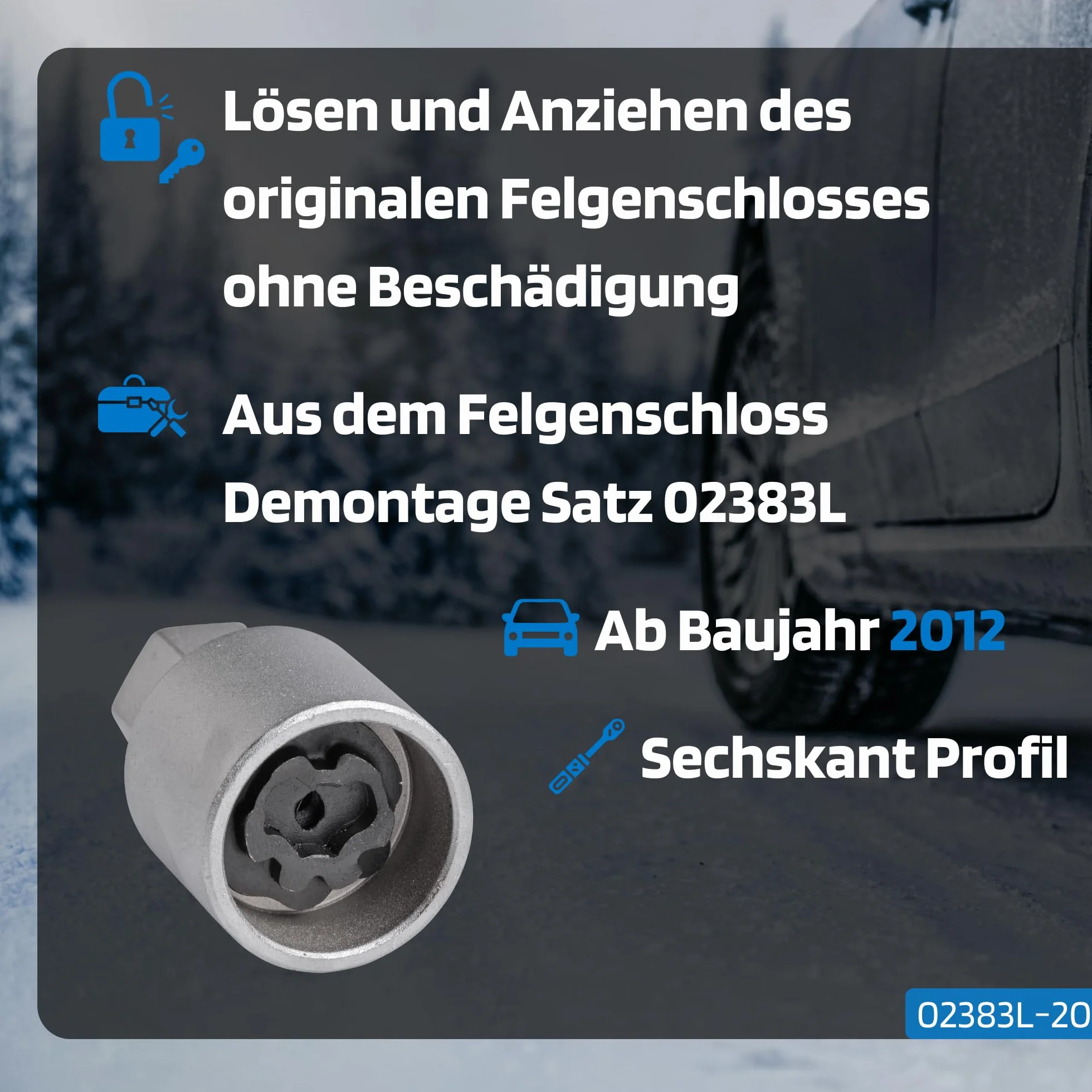 SW STAHL Adapter für VW 540 02383L-20